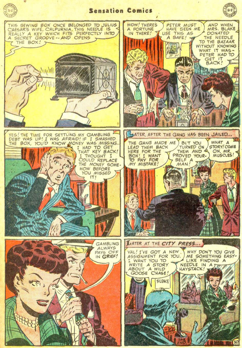 Read online Sensation (Mystery) Comics comic -  Issue #87 - 49
