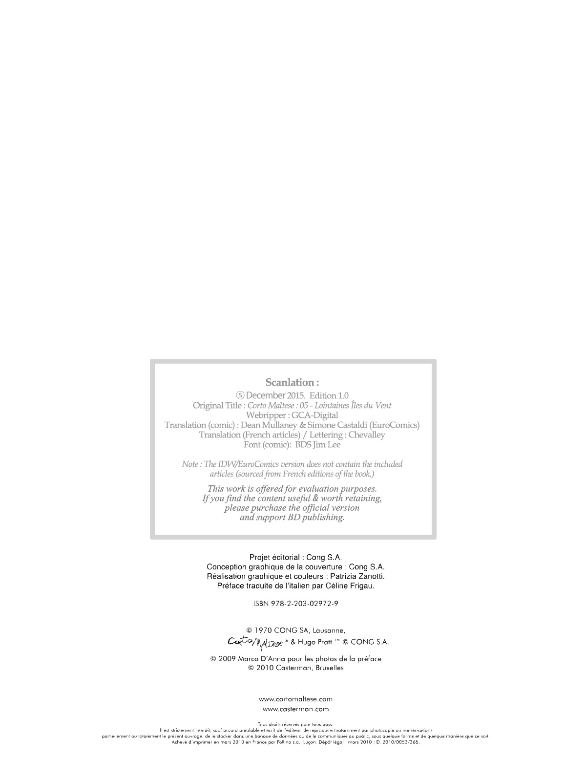 Read online Corto Maltese comic -  Issue # TPB 5 - 5