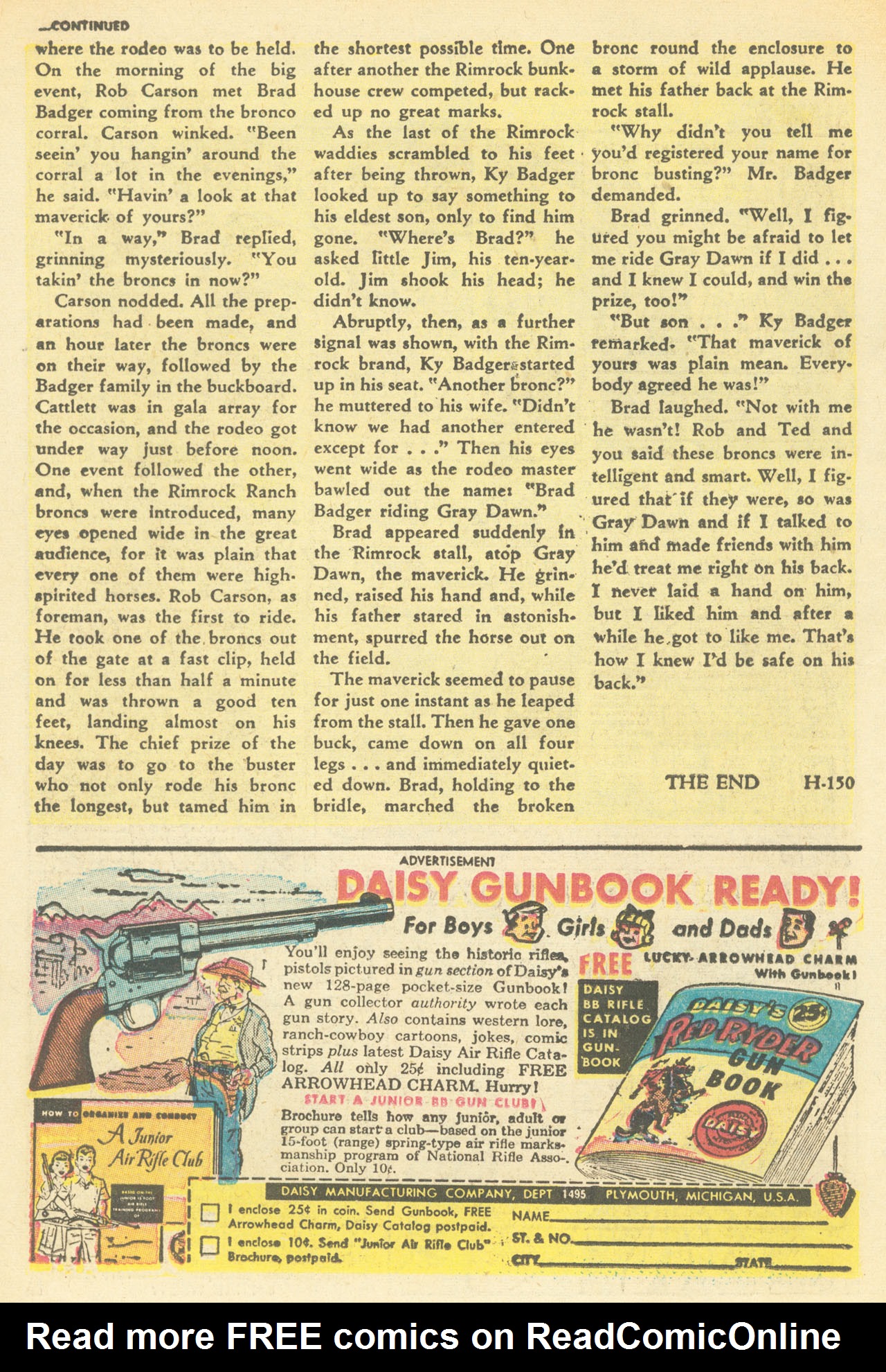 Read online Western Outlaws (1954) comic -  Issue #12 - 26