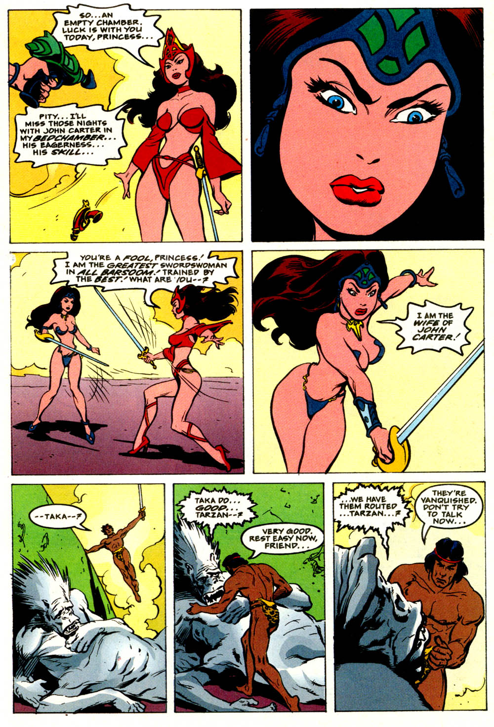 Read online Tarzan/John Carter: Warlords of Mars comic -  Issue #4 - 21