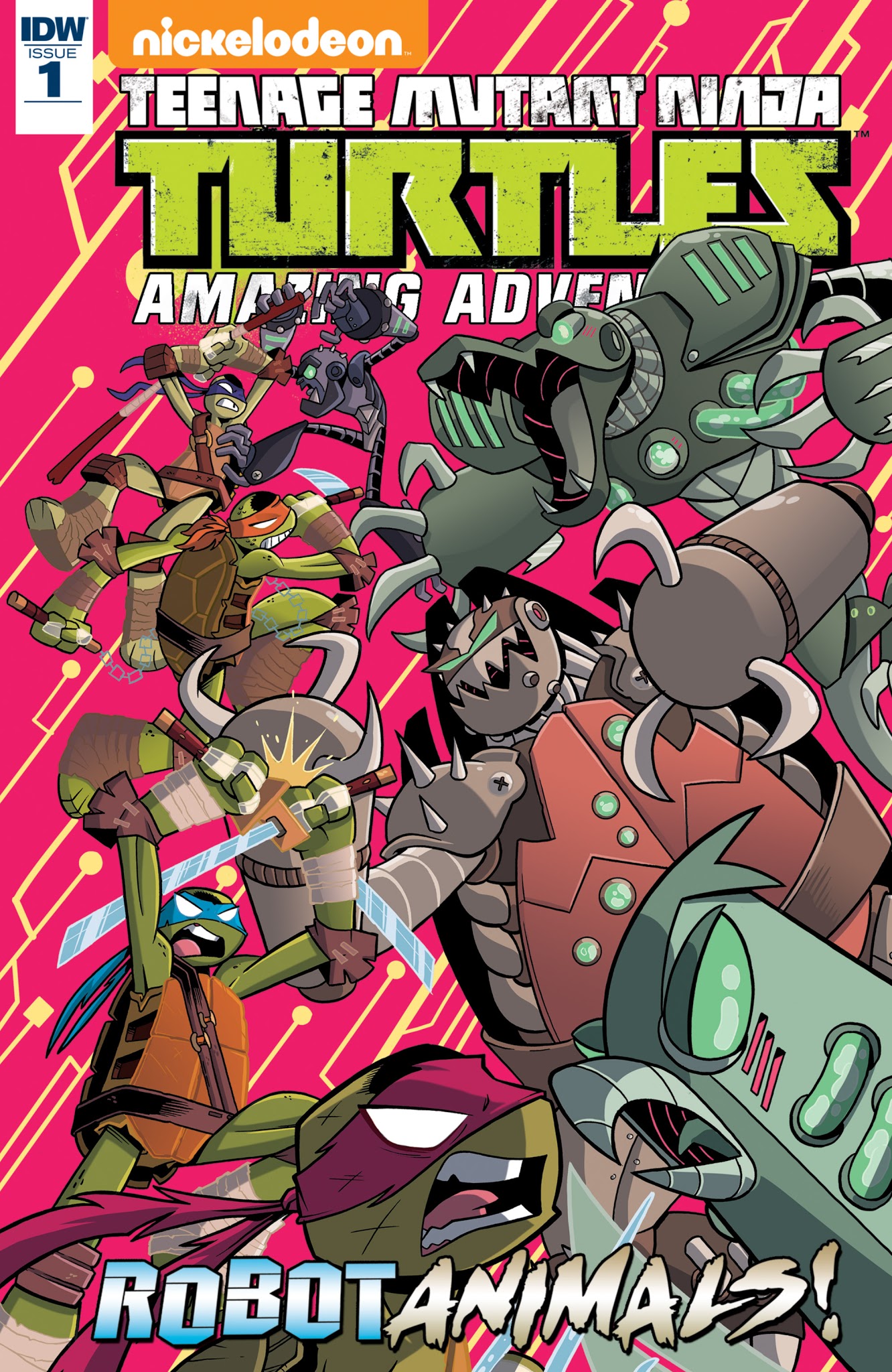 Read online Teenage Mutant Ninja Turtles Amazing Adventures: Robotanimals comic -  Issue #1 - 1