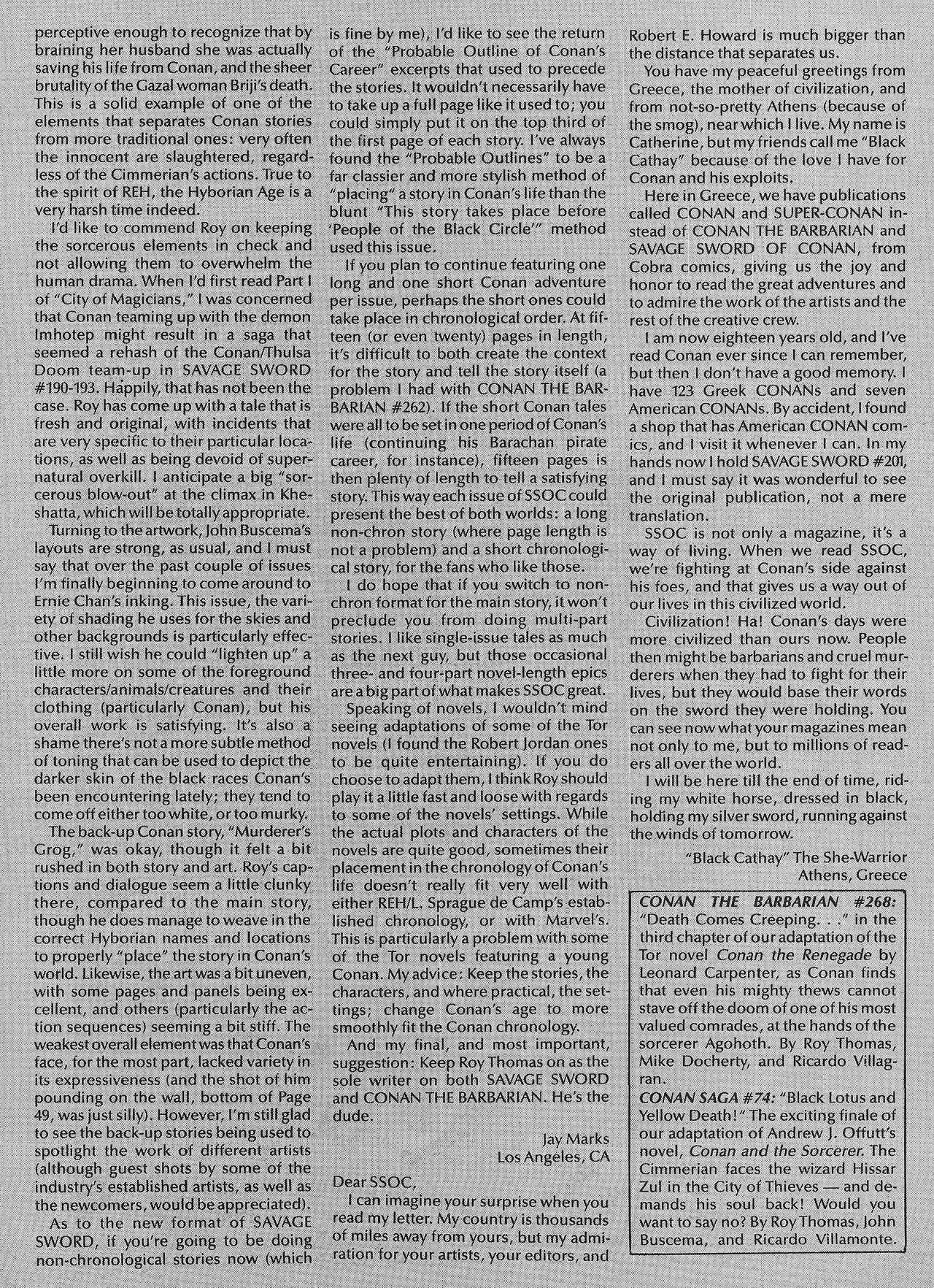 Read online The Savage Sword Of Conan comic -  Issue #209 - 65