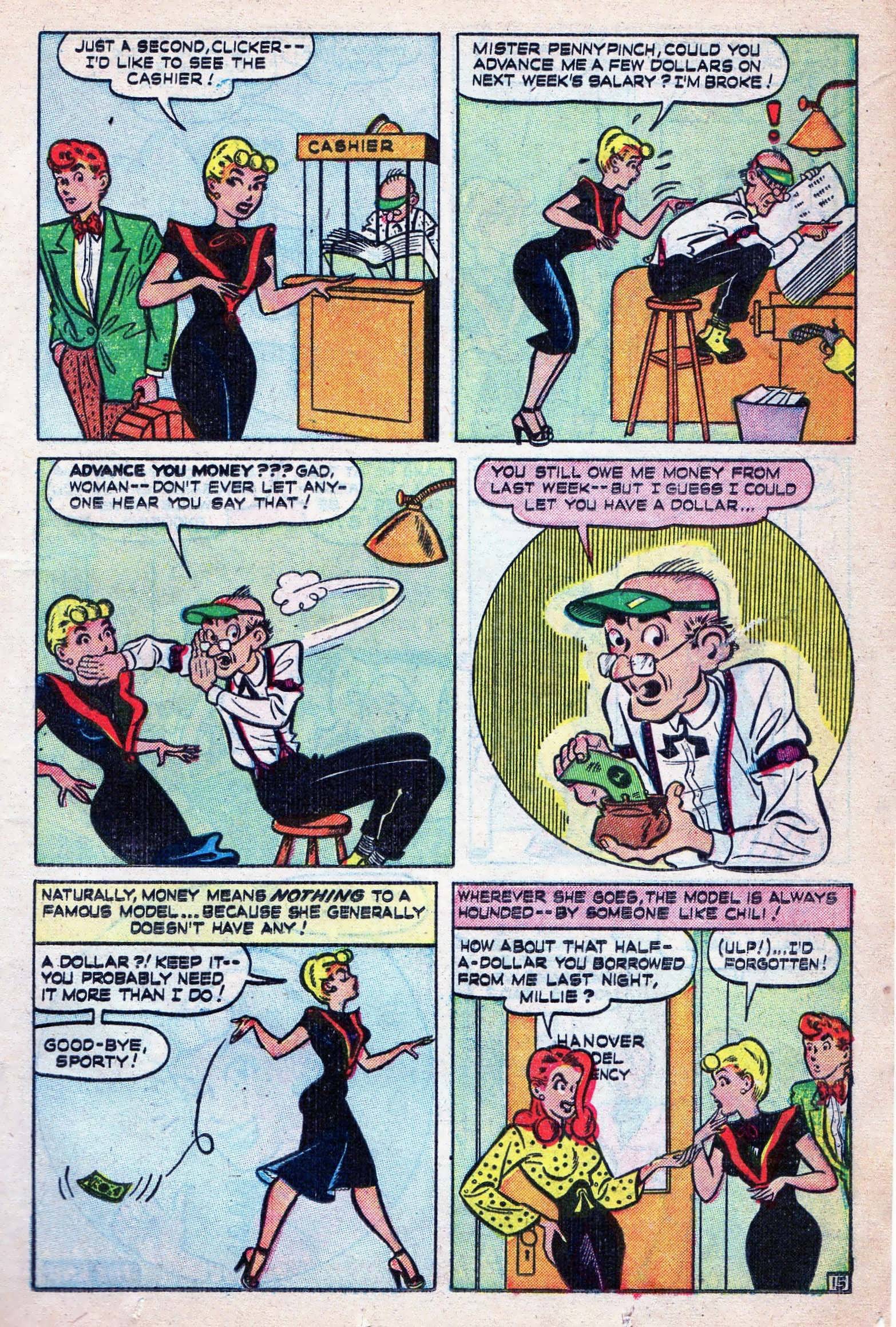 Read online Millie the Model comic -  Issue #21 - 17