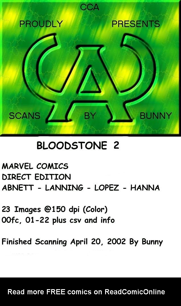 Read online Bloodstone comic -  Issue #2 - 24