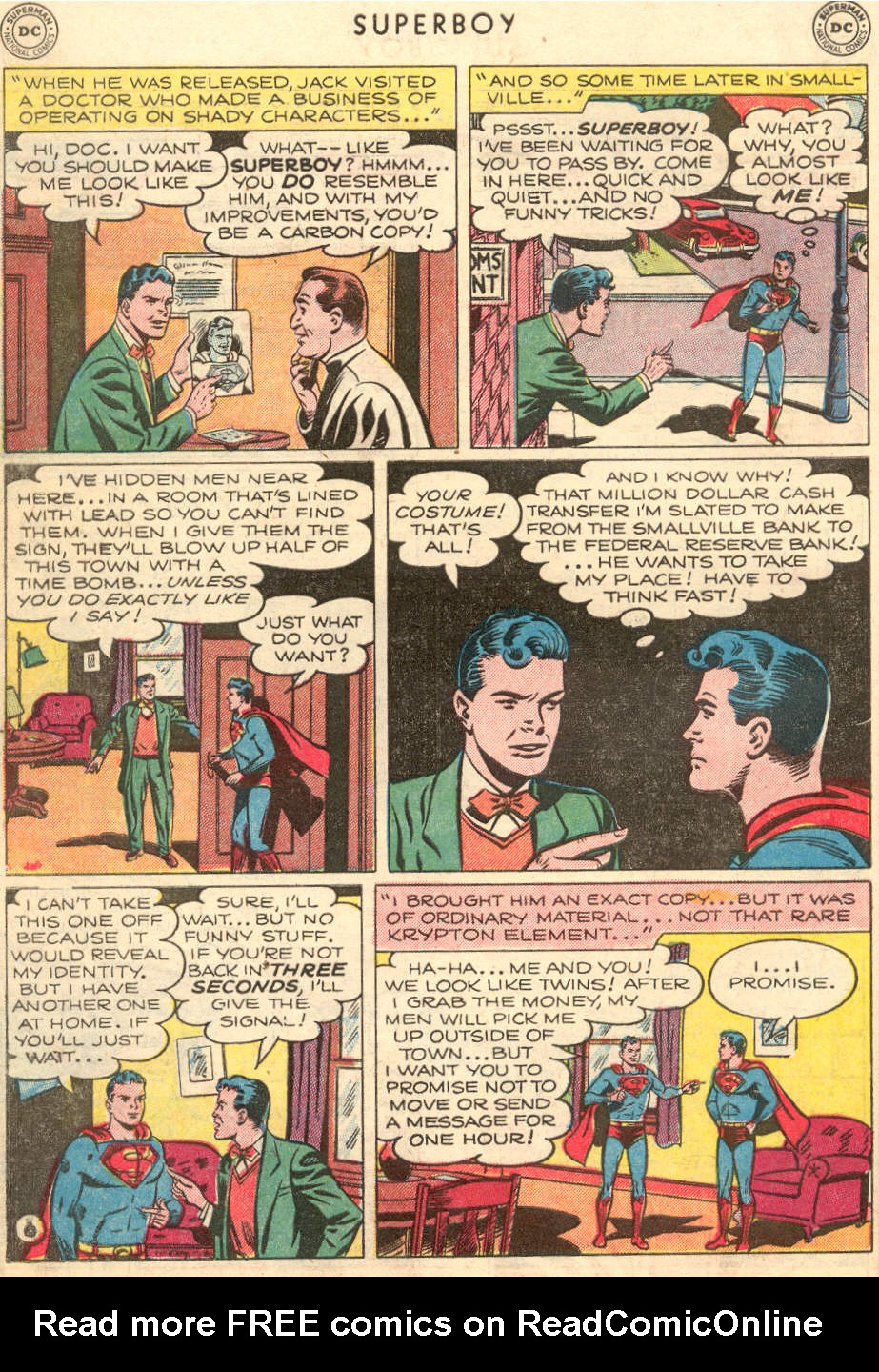 Read online Superboy (1949) comic -  Issue #16 - 7