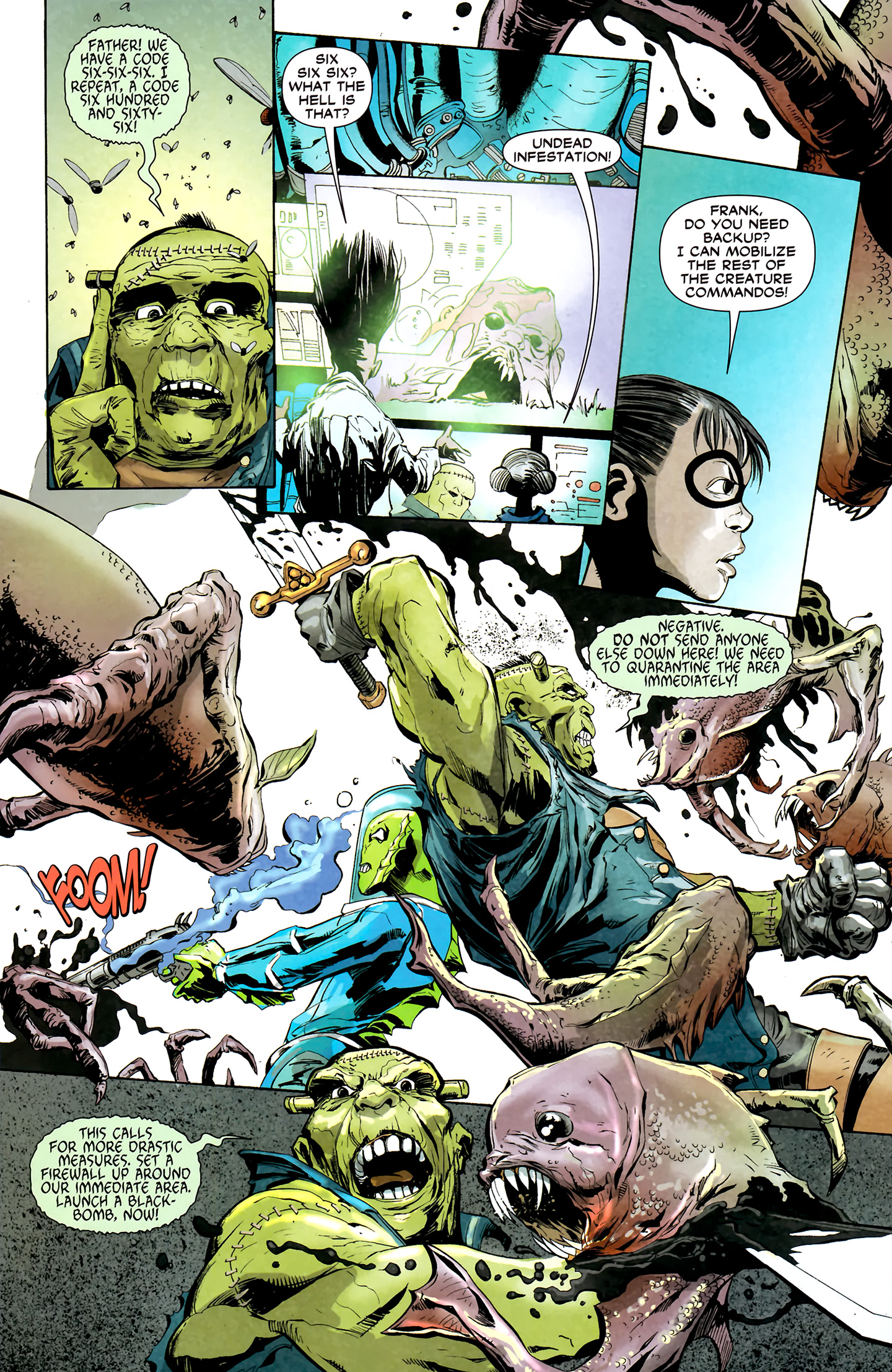 Read online Frankenstein, Agent of S.H.A.D.E. comic -  Issue #9 - 16