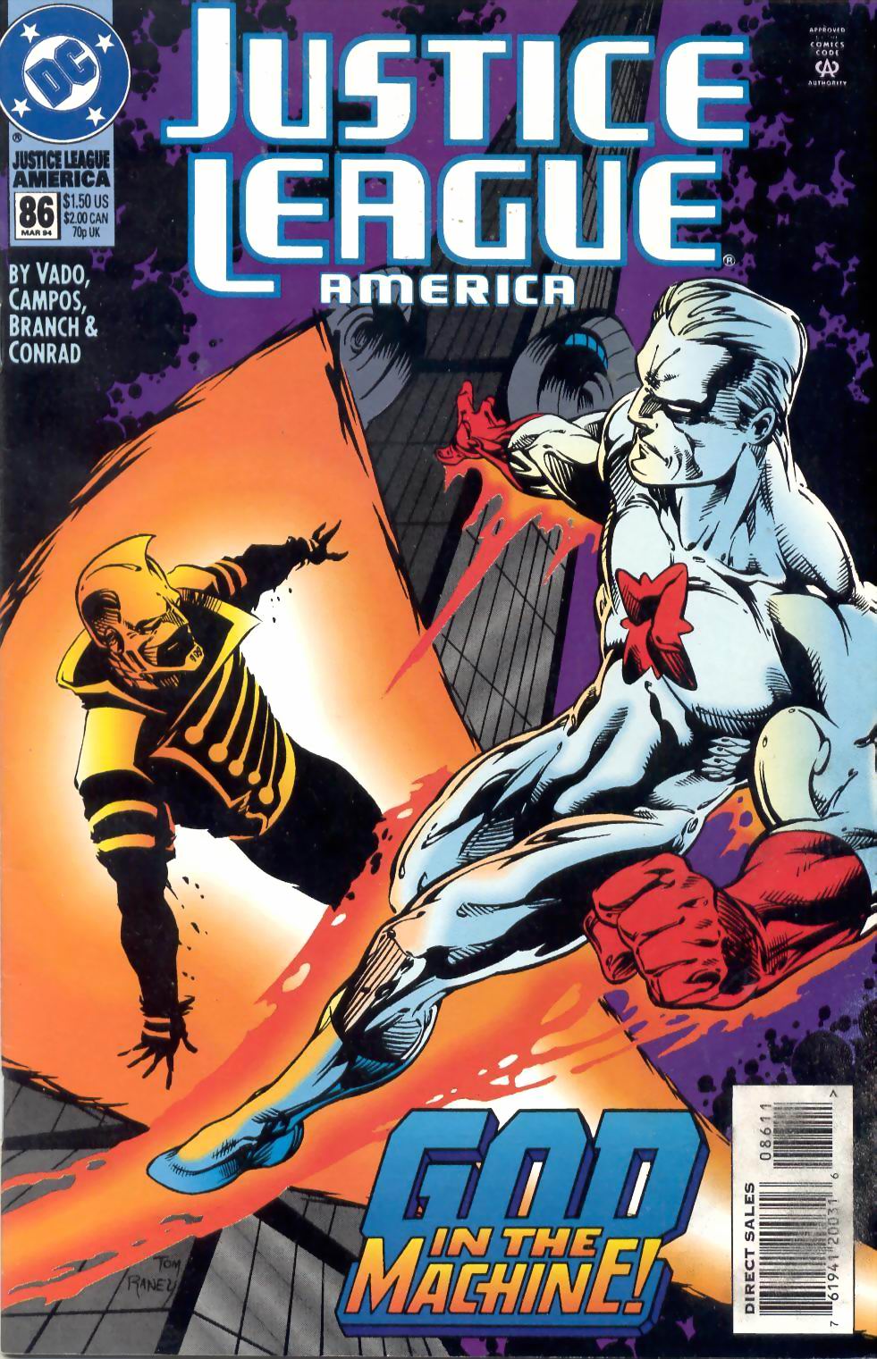 Read online Justice League America comic -  Issue #86 - 1