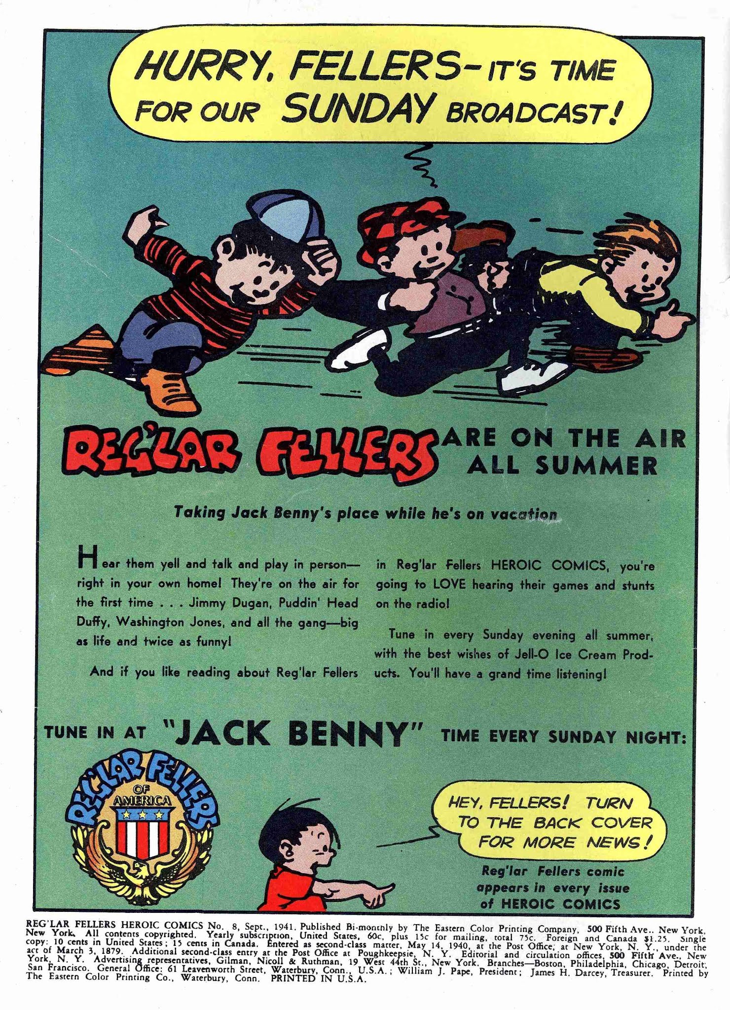 Read online Reg'lar Fellers Heroic Comics comic -  Issue #8 - 1