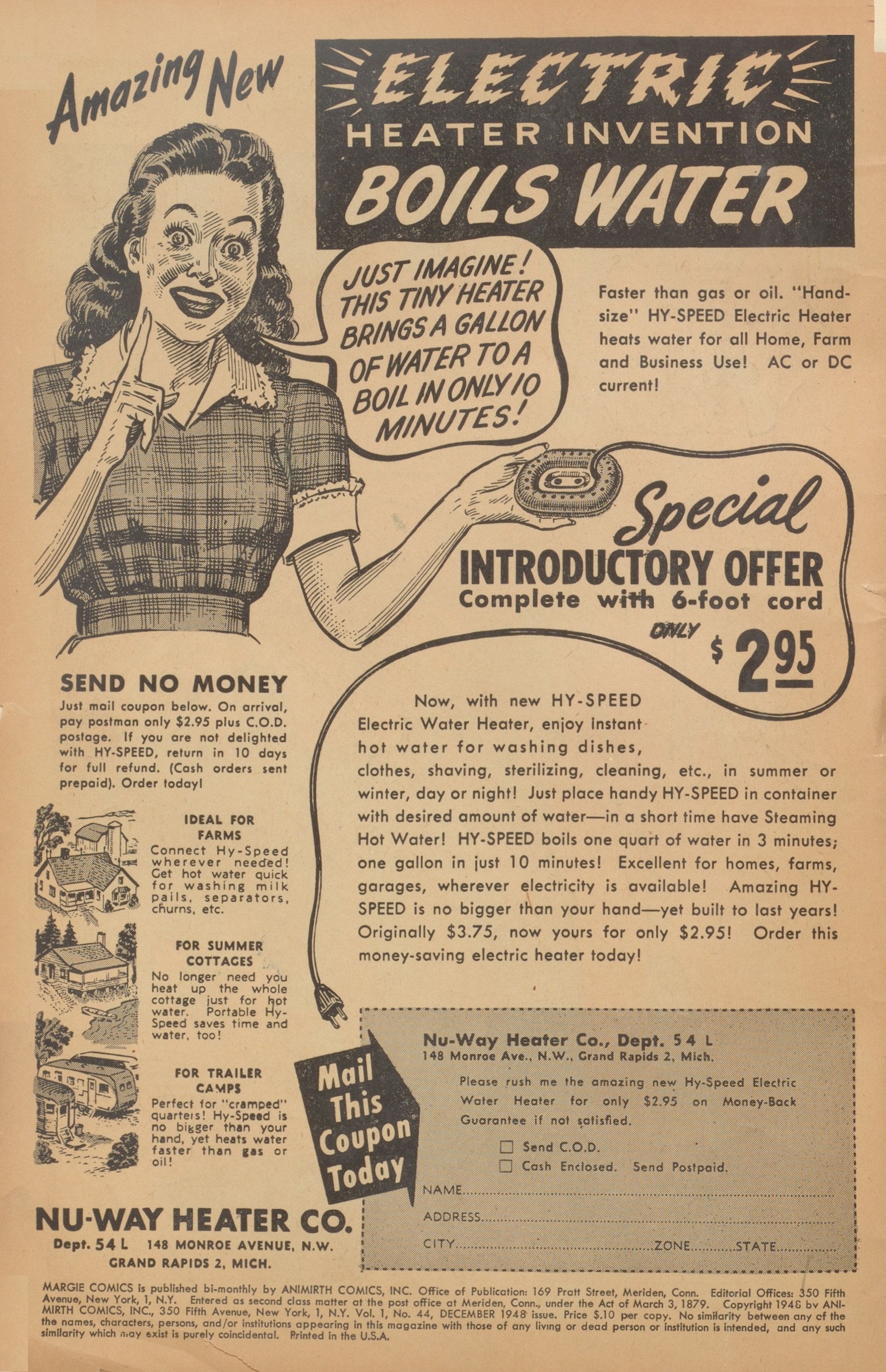 Read online Margie Comics comic -  Issue #44 - 2