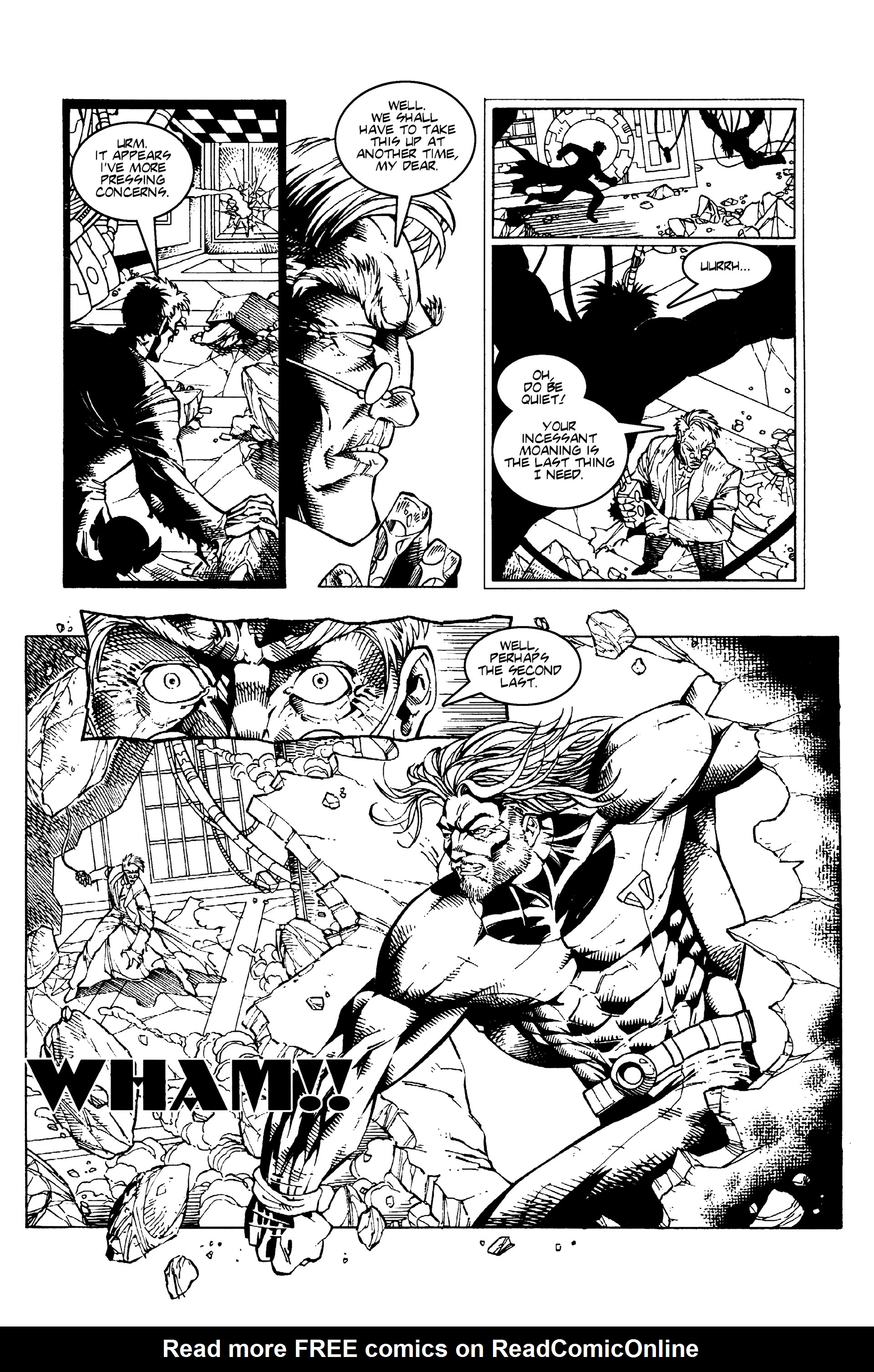 Read online Warrior Nun: Black & White comic -  Issue #10 - 12