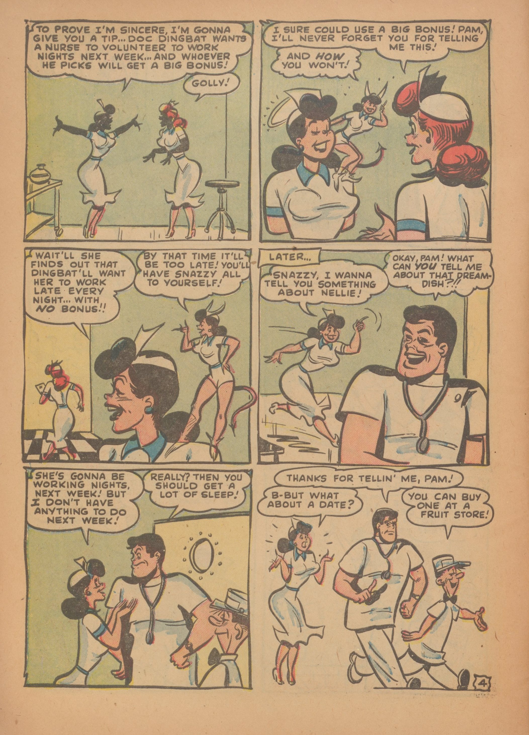 Read online Nellie The Nurse (1945) comic -  Issue #35 - 6