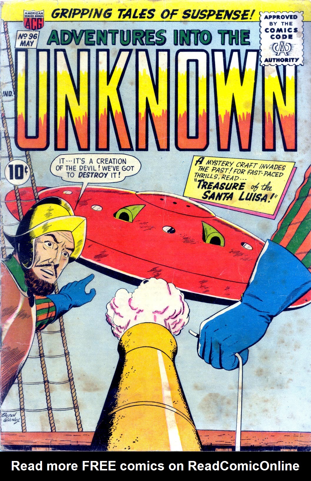 Read online Adventures Into The Unknown comic -  Issue #96 - 1
