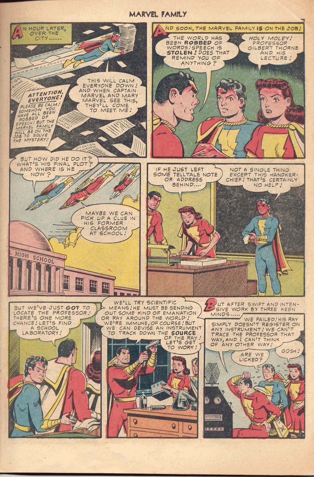 Read online The Marvel Family comic -  Issue #50 - 12