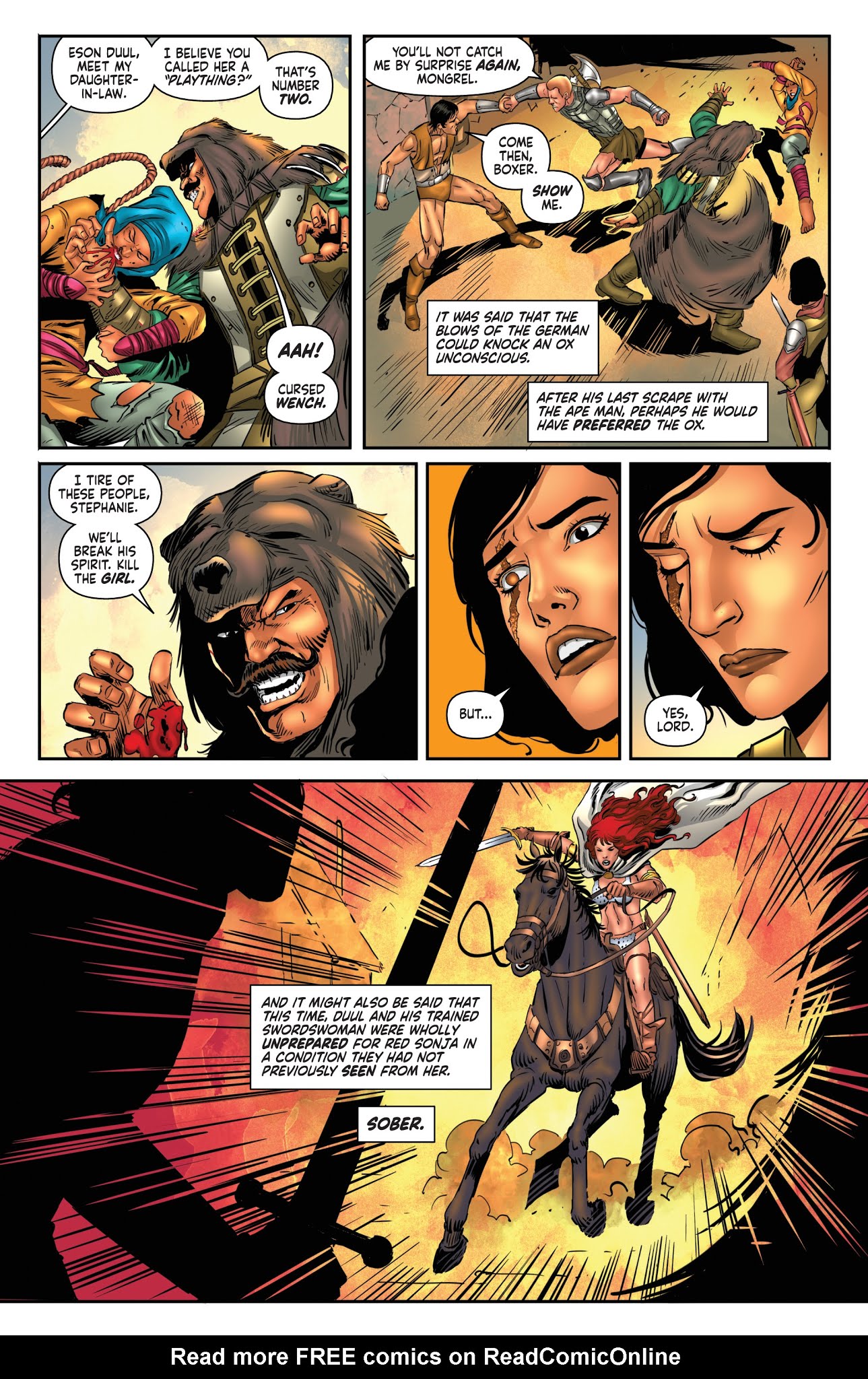 Read online Red Sonja/Tarzan comic -  Issue #4 - 23