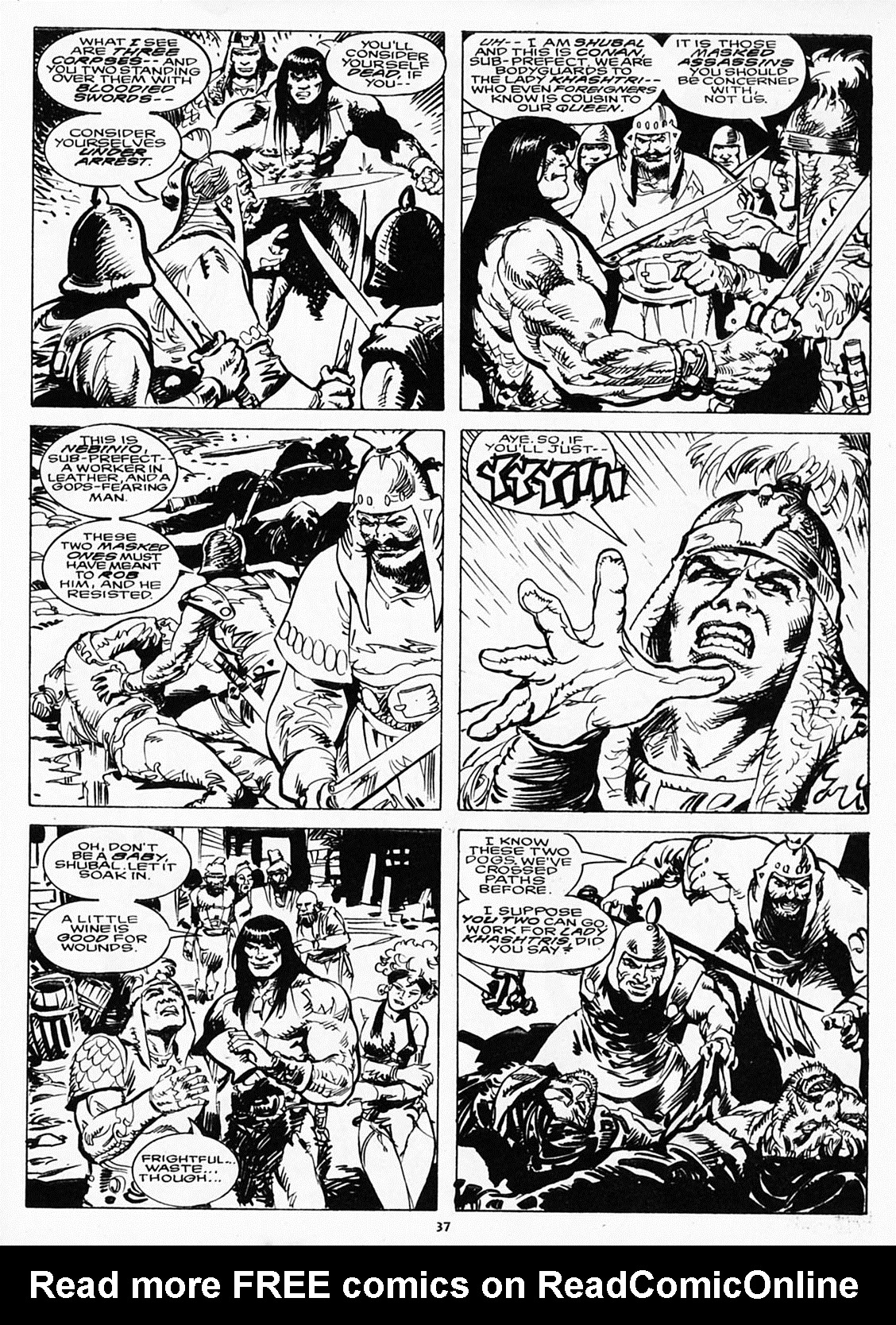 Read online The Savage Sword Of Conan comic -  Issue #218 - 35