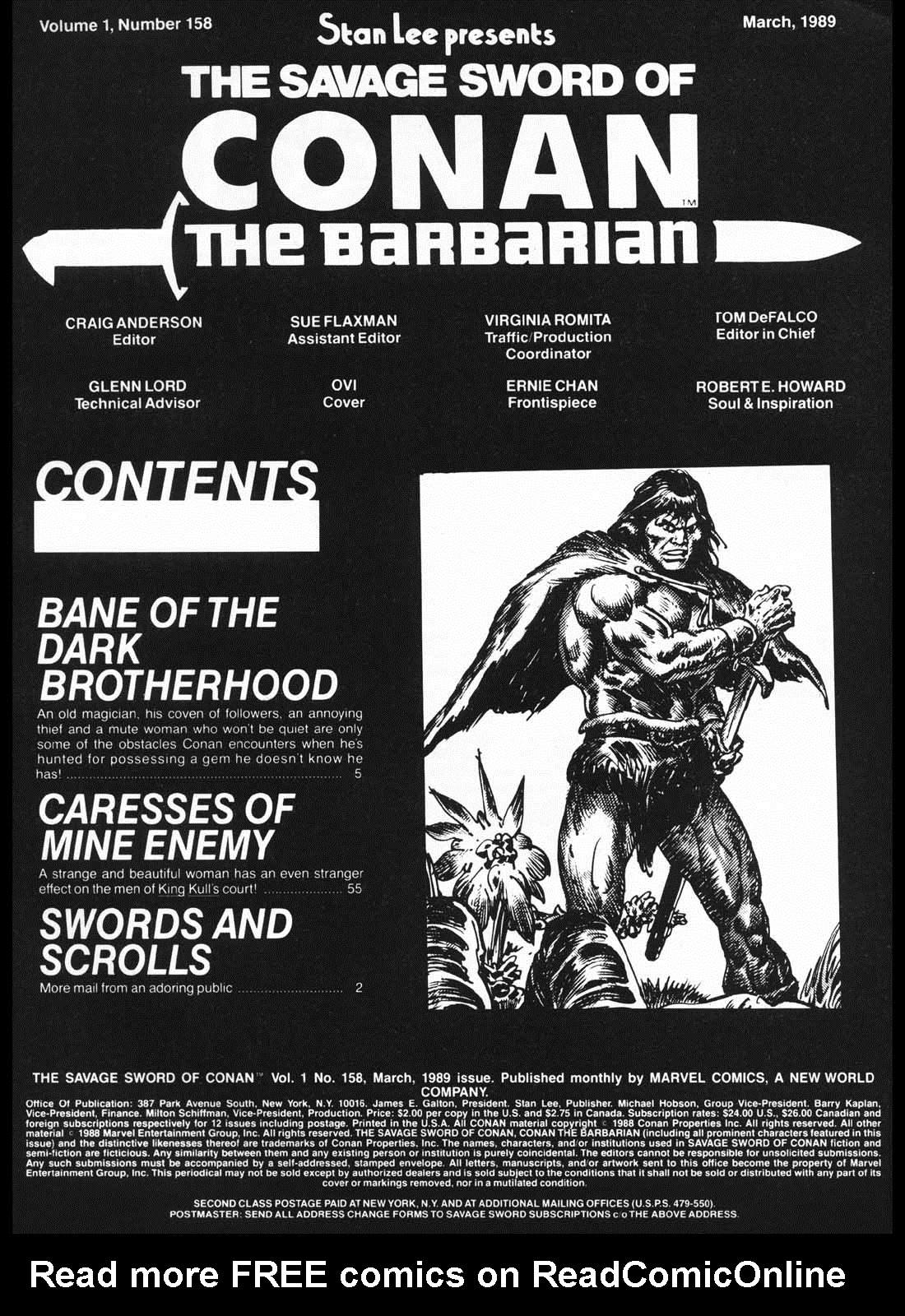 Read online The Savage Sword Of Conan comic -  Issue #158 - 3