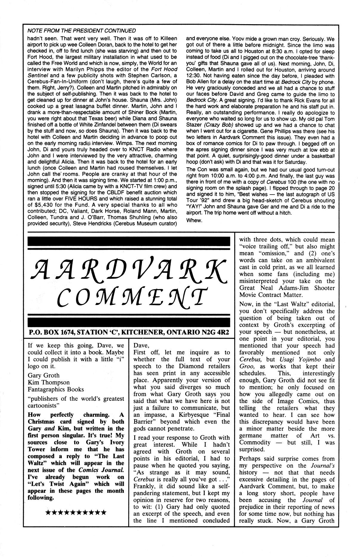 Cerebus Issue #166 #165 - English 20