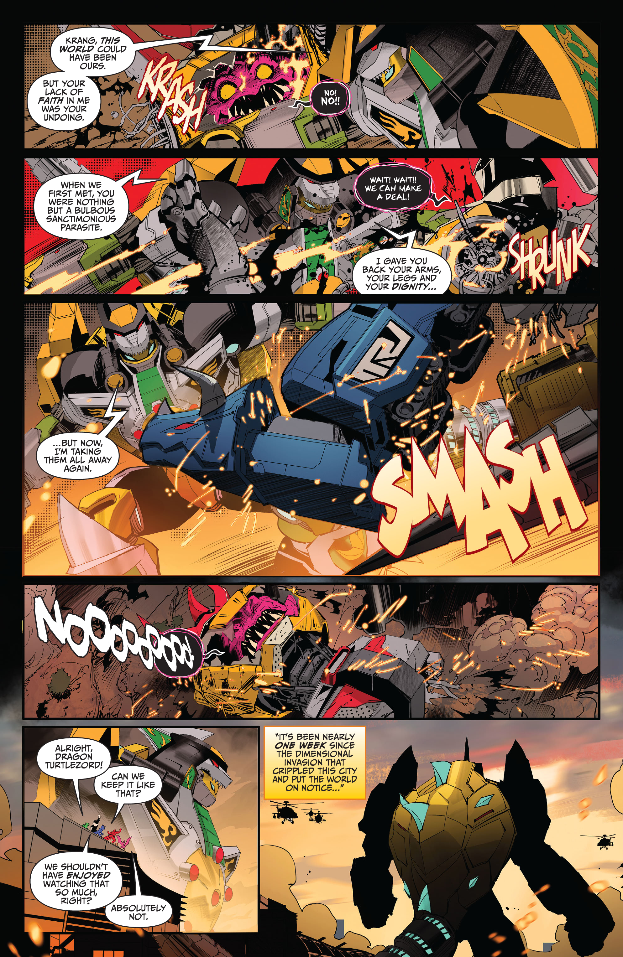 Read online Mighty Morphin Power Rangers/ Teenage Mutant Ninja Turtles II comic -  Issue #5 - 17