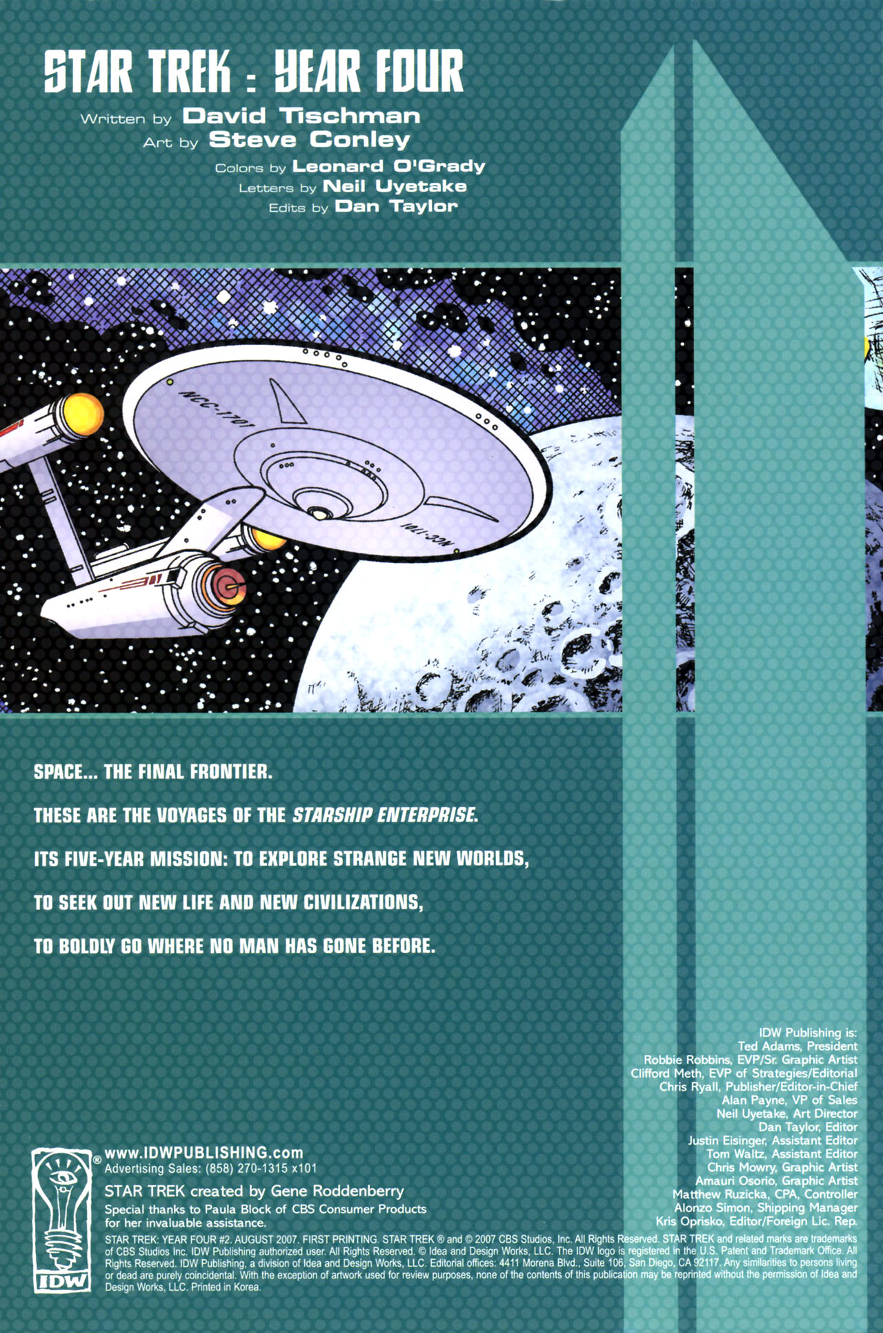 Read online Star Trek: Year Four comic -  Issue #2 - 2