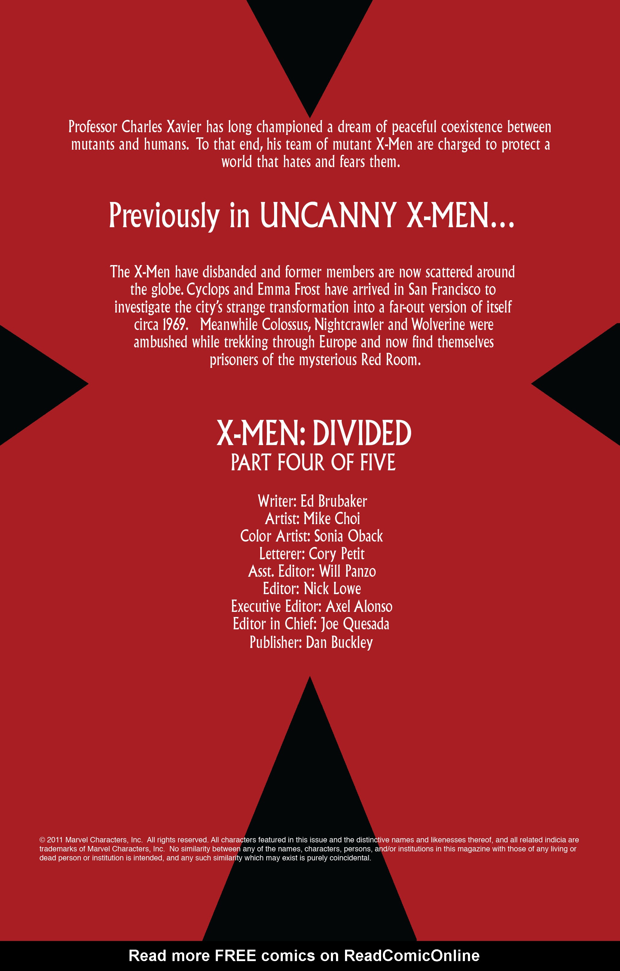 Uncanny X-Men (1963) 498 Page 1
