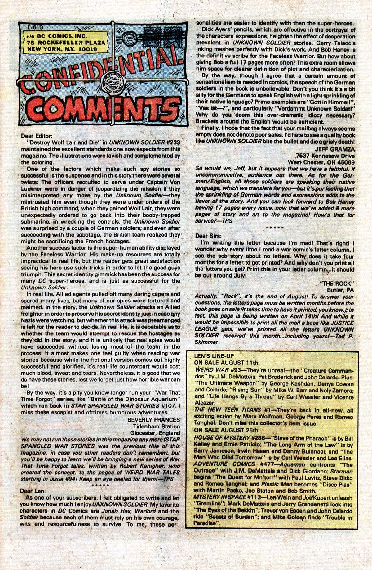 Read online Unknown Soldier (1977) comic -  Issue #245 - 31