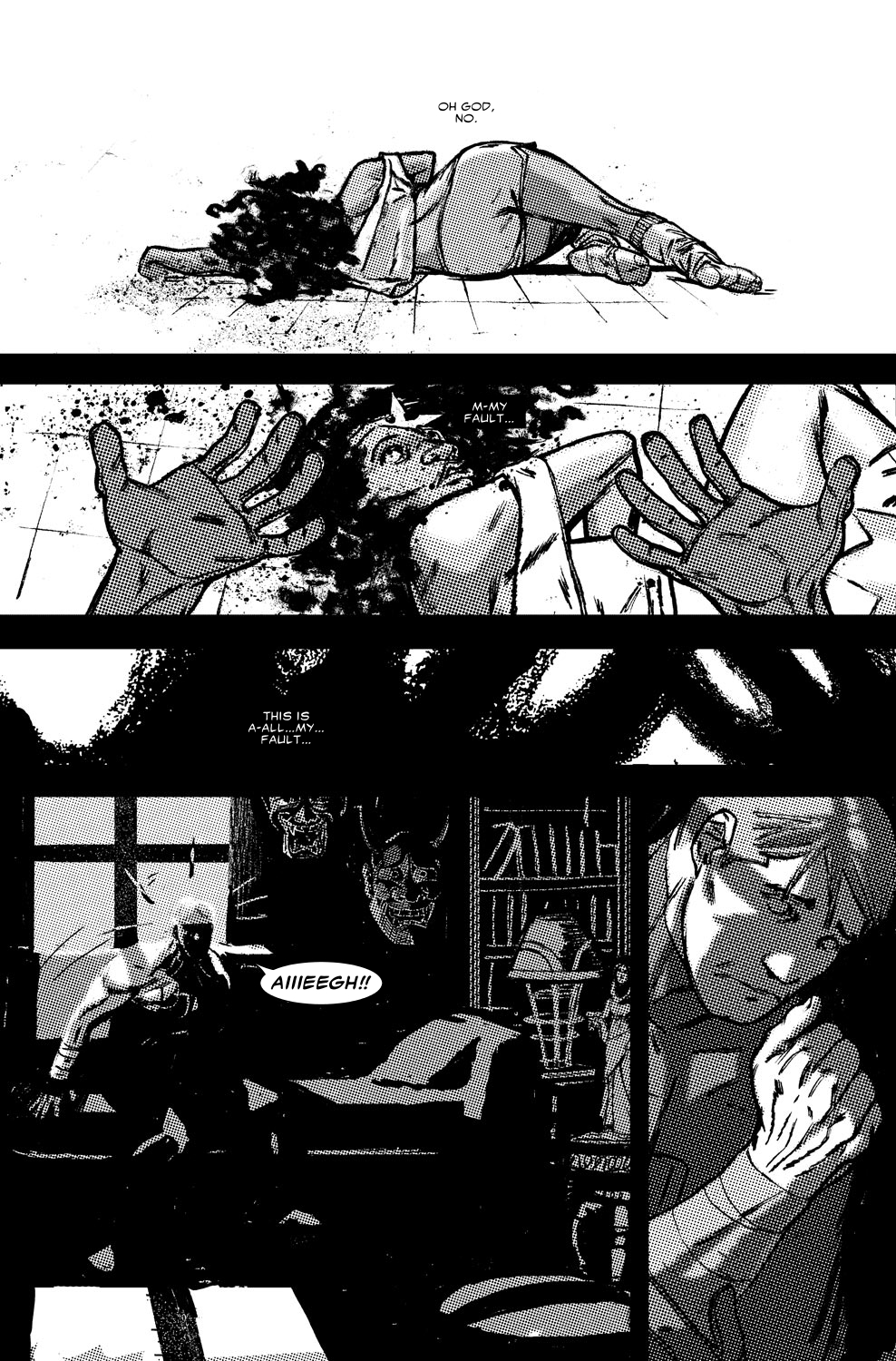 Read online Daredevil Black & White comic -  Issue # Full - 18