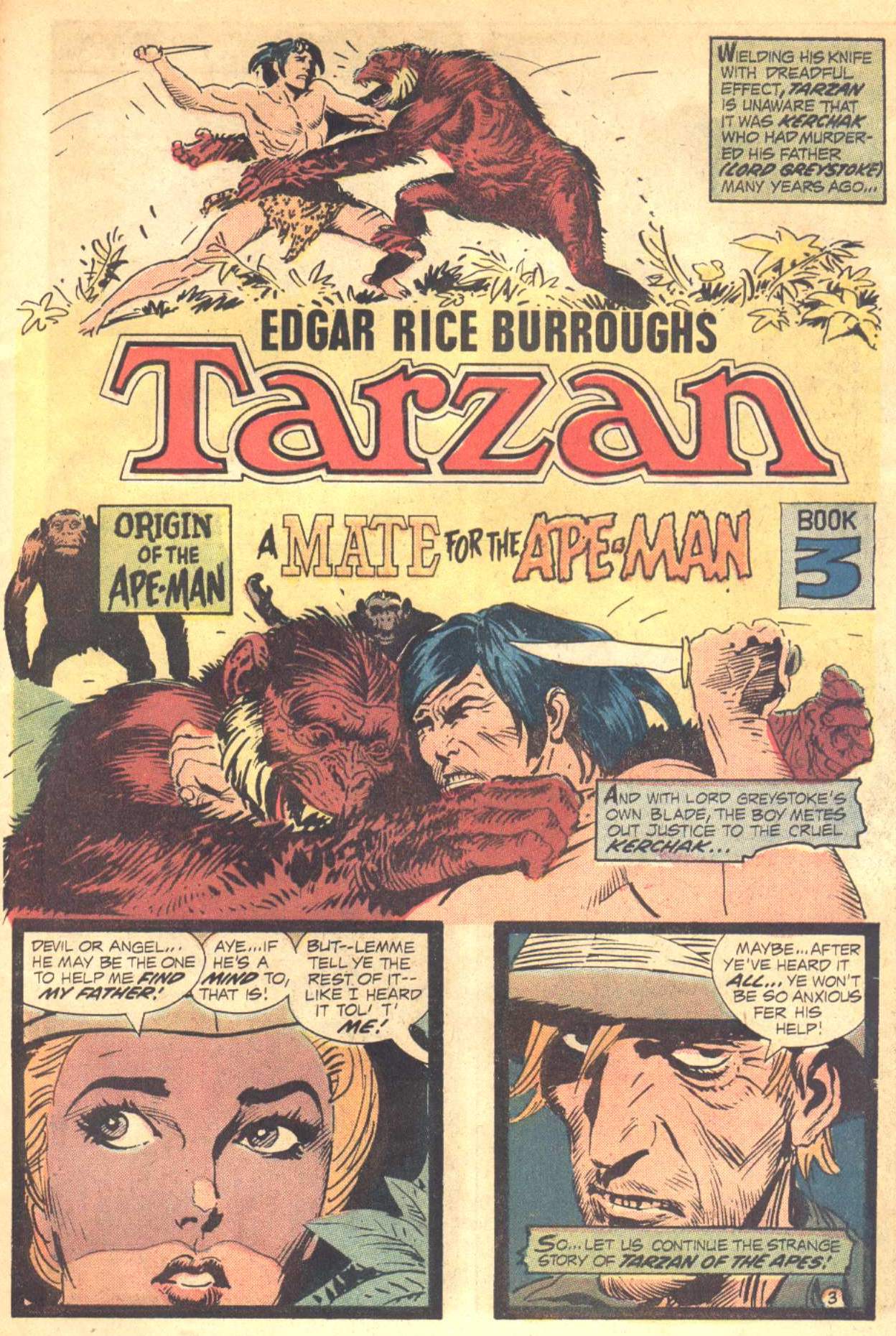 Read online Tarzan (1972) comic -  Issue #209 - 3