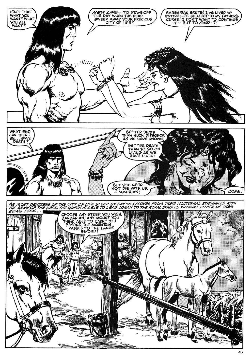 Read online The Savage Sword Of Conan comic -  Issue #110 - 45