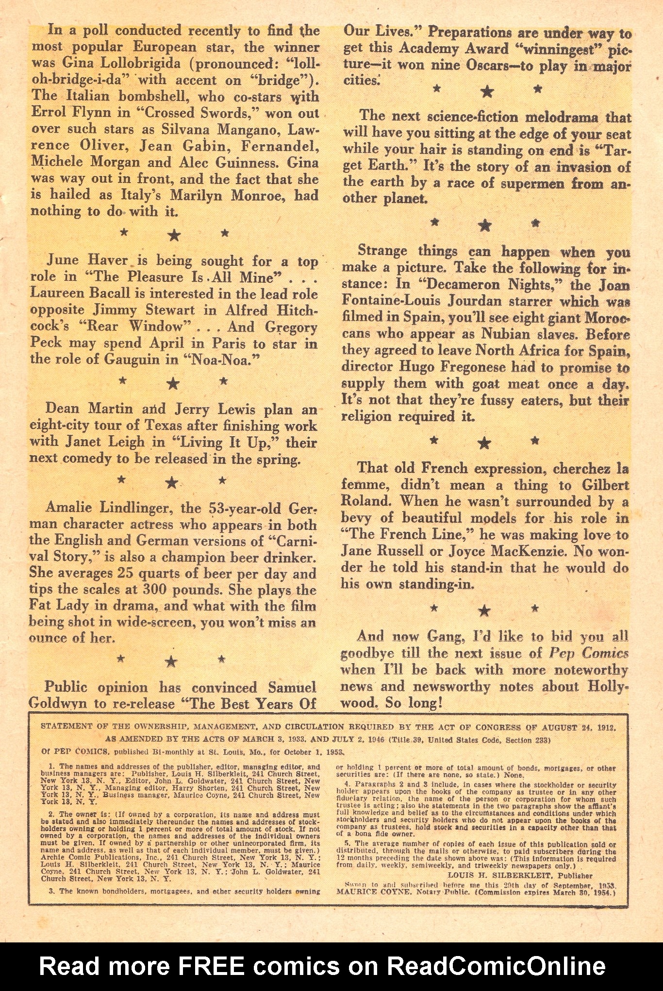 Read online Pep Comics comic -  Issue #102 - 15