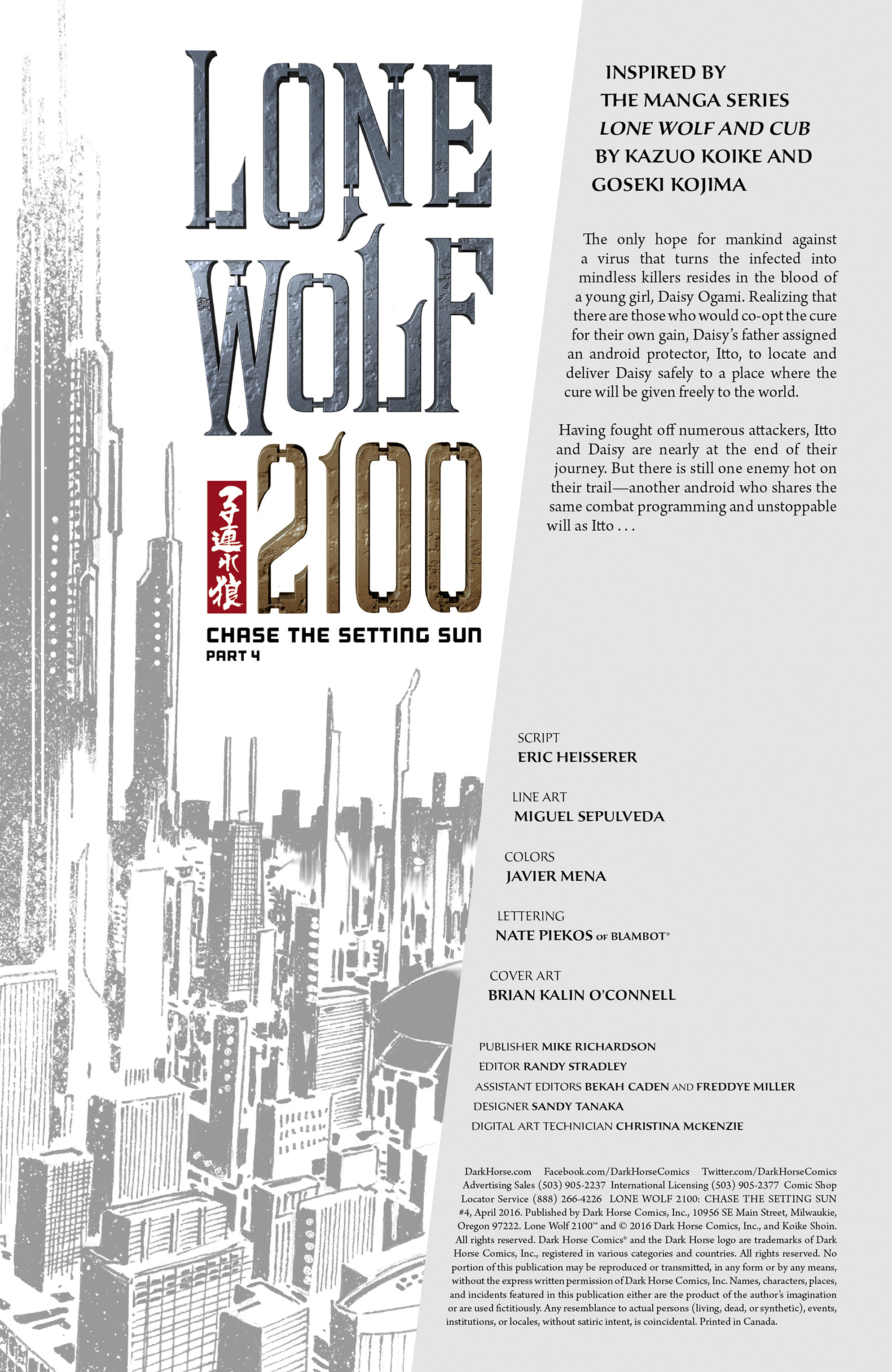 Read online Lone Wolf 2100: Chase the Setting Sun comic -  Issue #4 - 2