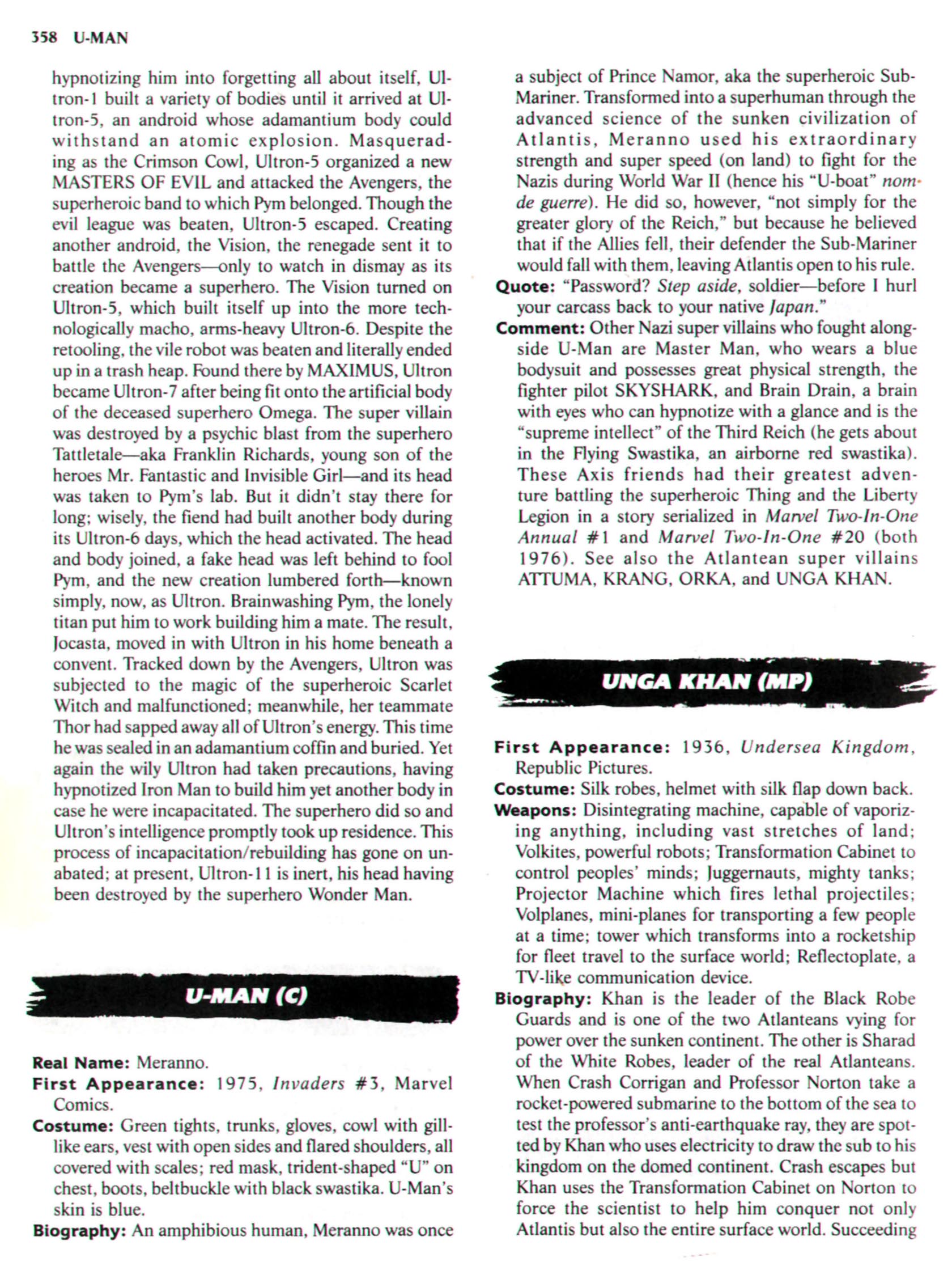 Read online The Encyclopedia of Super Villains comic -  Issue # TPB (Part 2) - 149