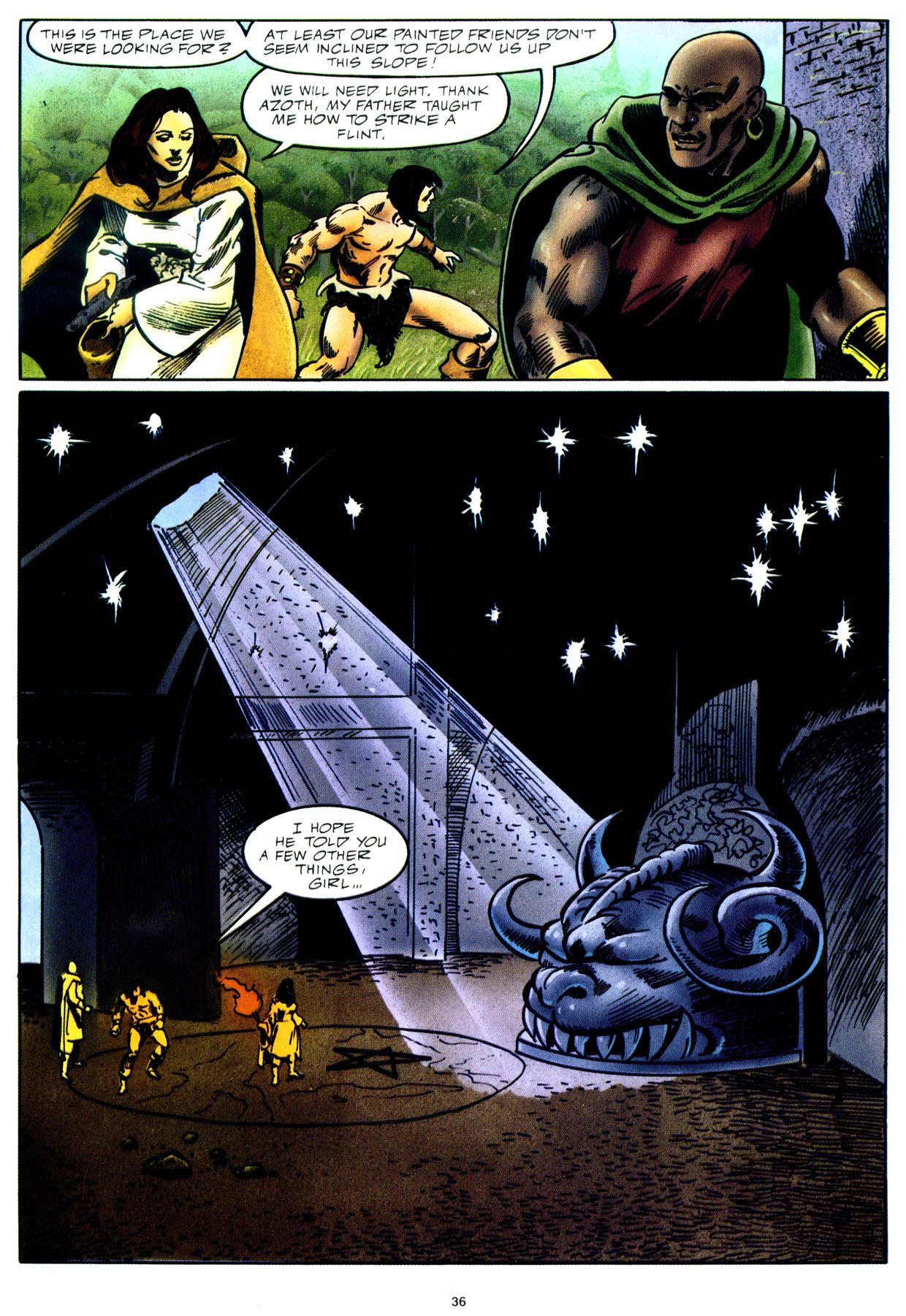 Read online Marvel Graphic Novel comic -  Issue #59 - Conan - The Horn of Azoth - 36
