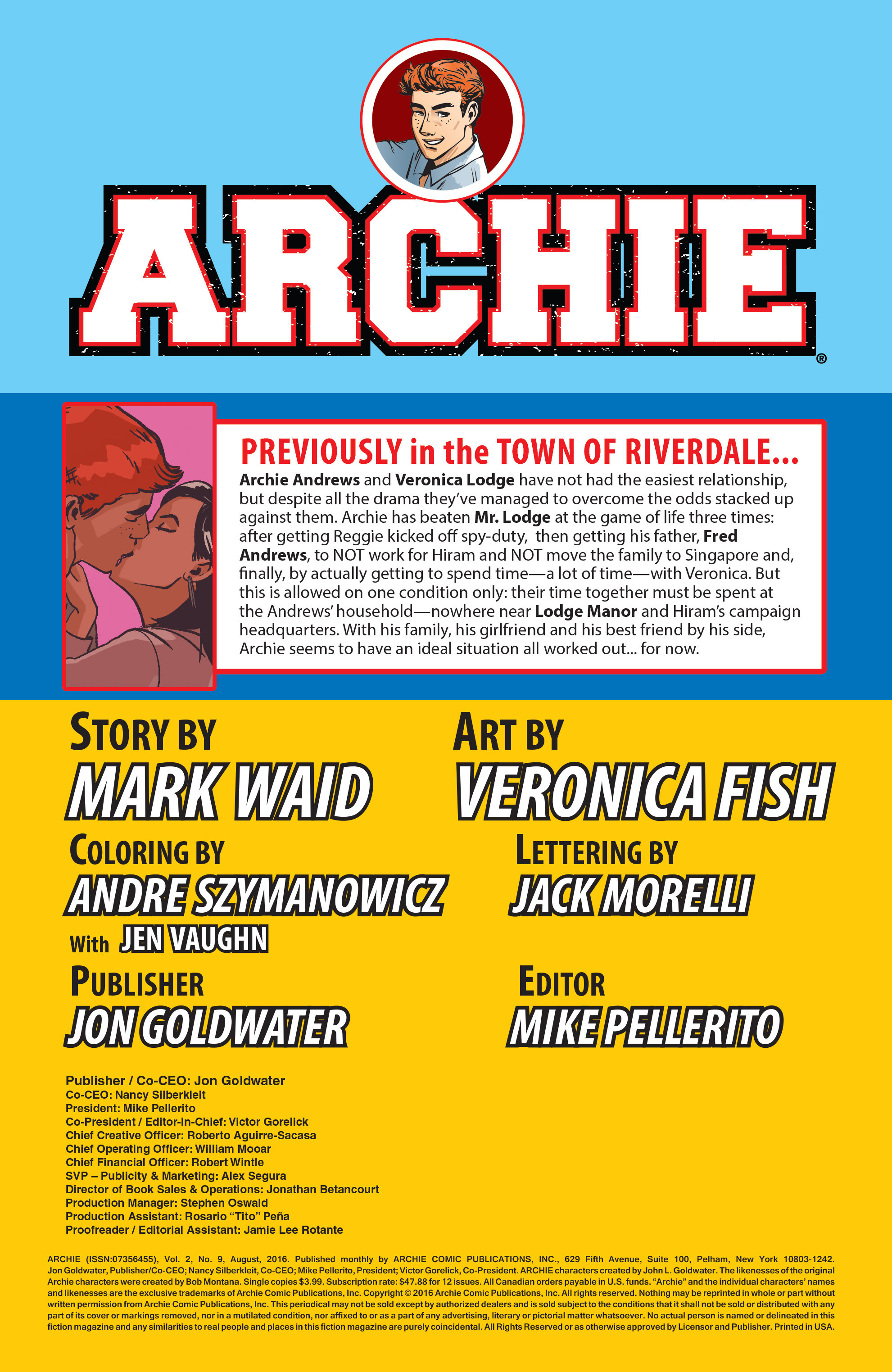 Read online Archie (2015) comic -  Issue #9 - 2