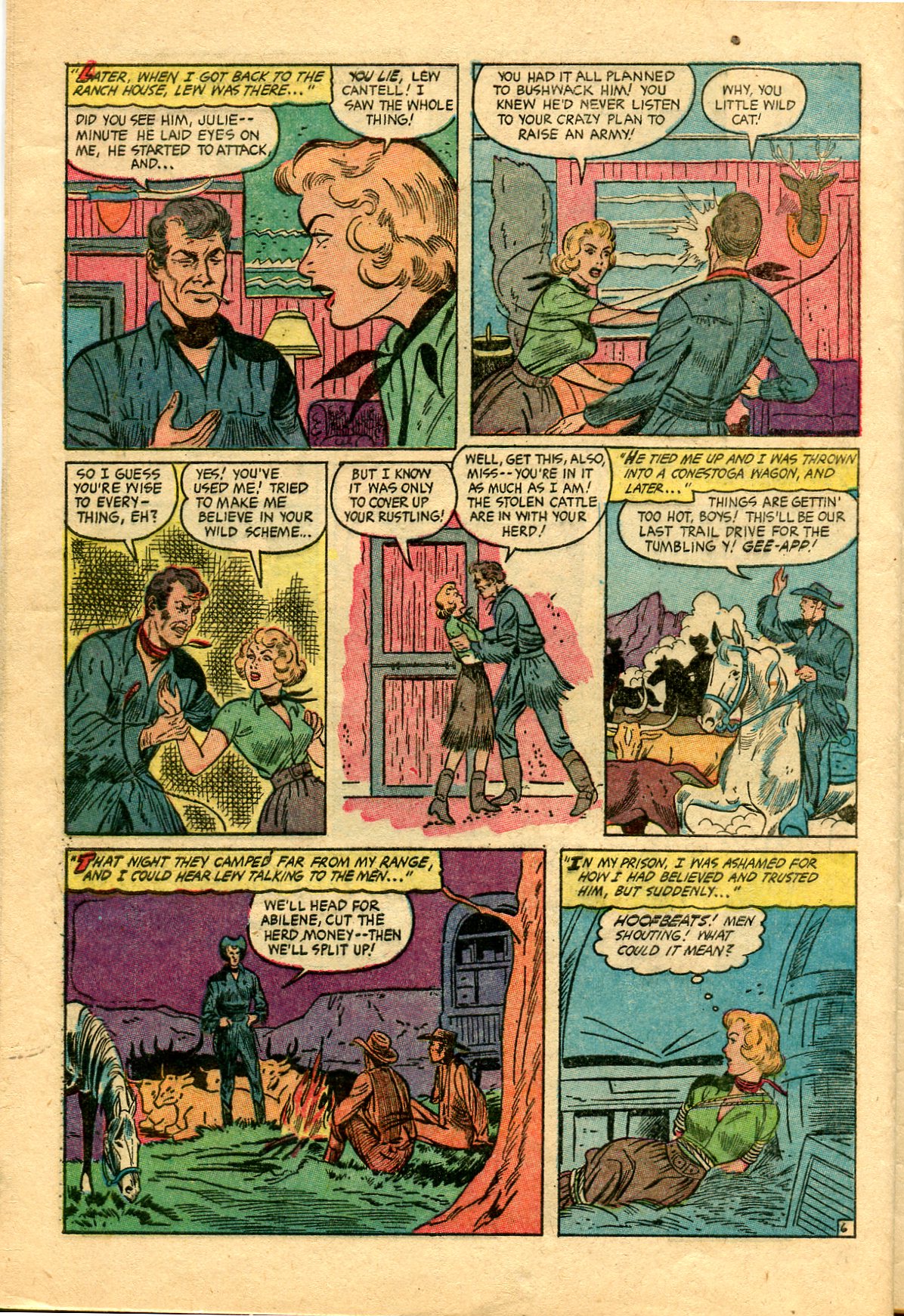 Read online Cowgirl Romances (1950) comic -  Issue #12 - 32