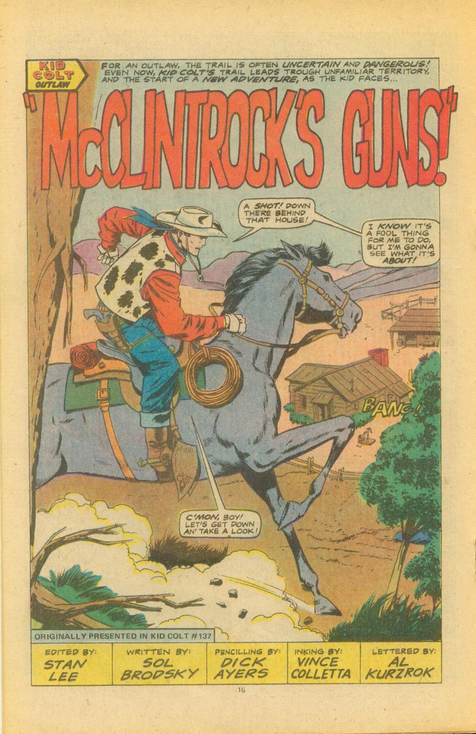 Read online Kid Colt Outlaw comic -  Issue #224 - 18