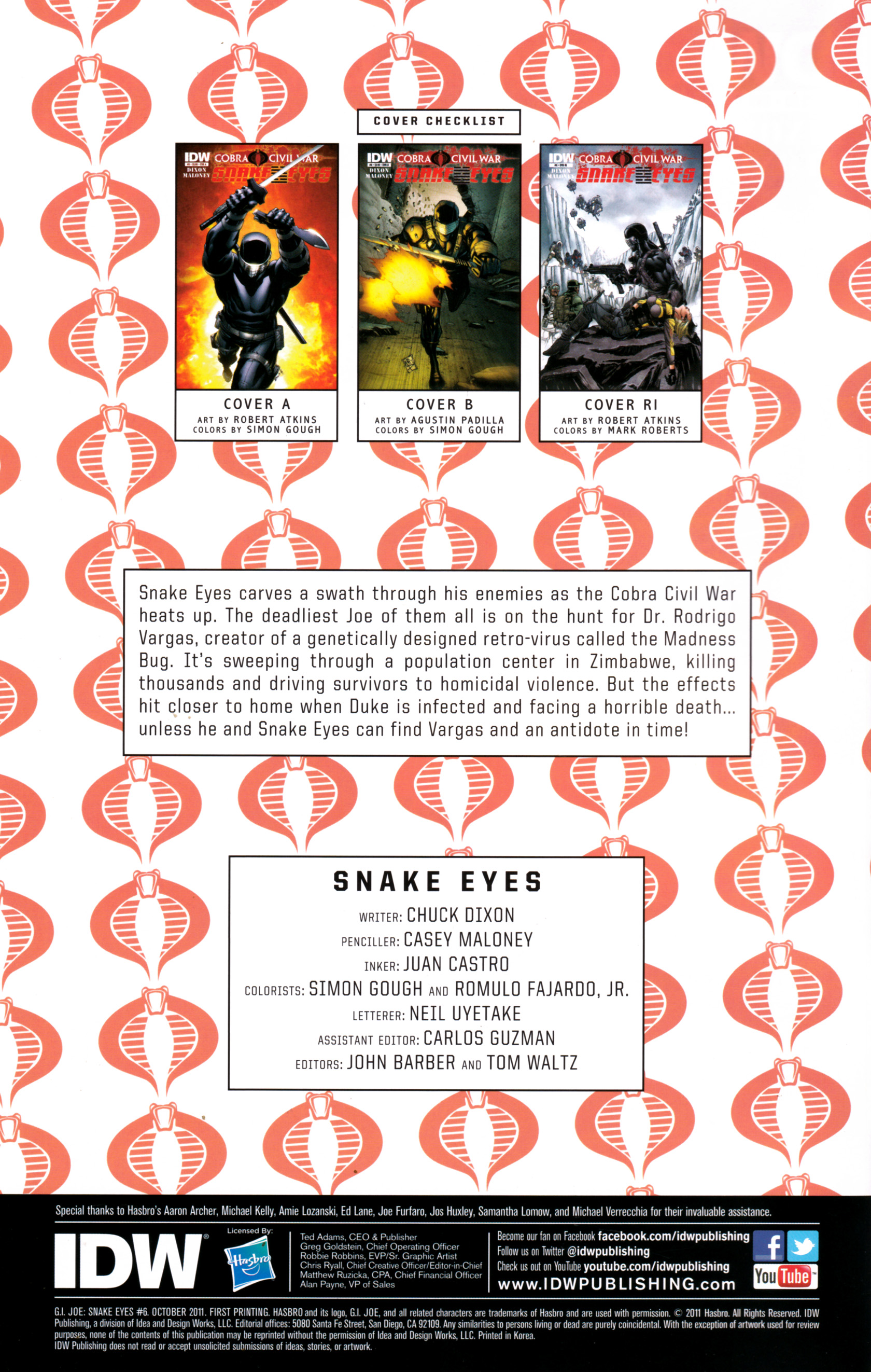 G.I. Joe: Snake Eyes Issue #6 #6 - English 3