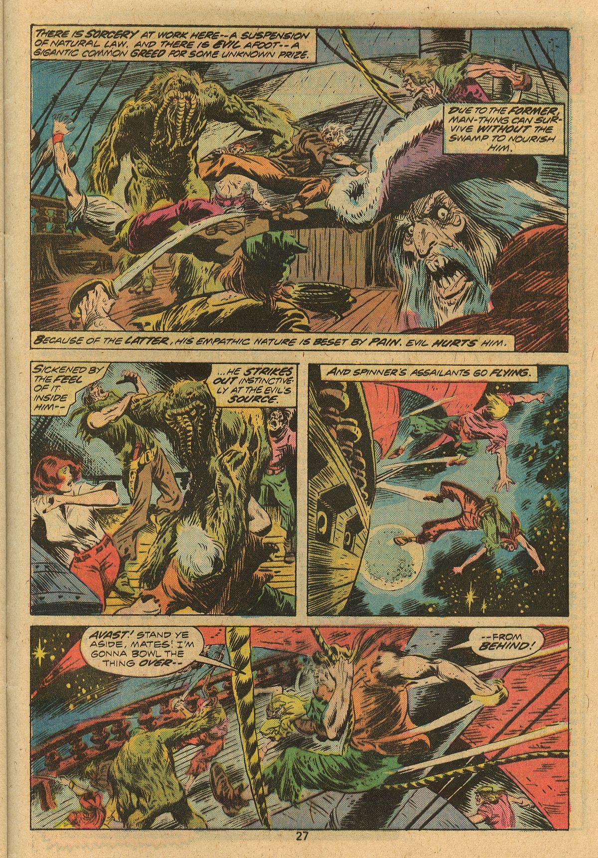 Read online Man-Thing (1974) comic -  Issue #13 - 28