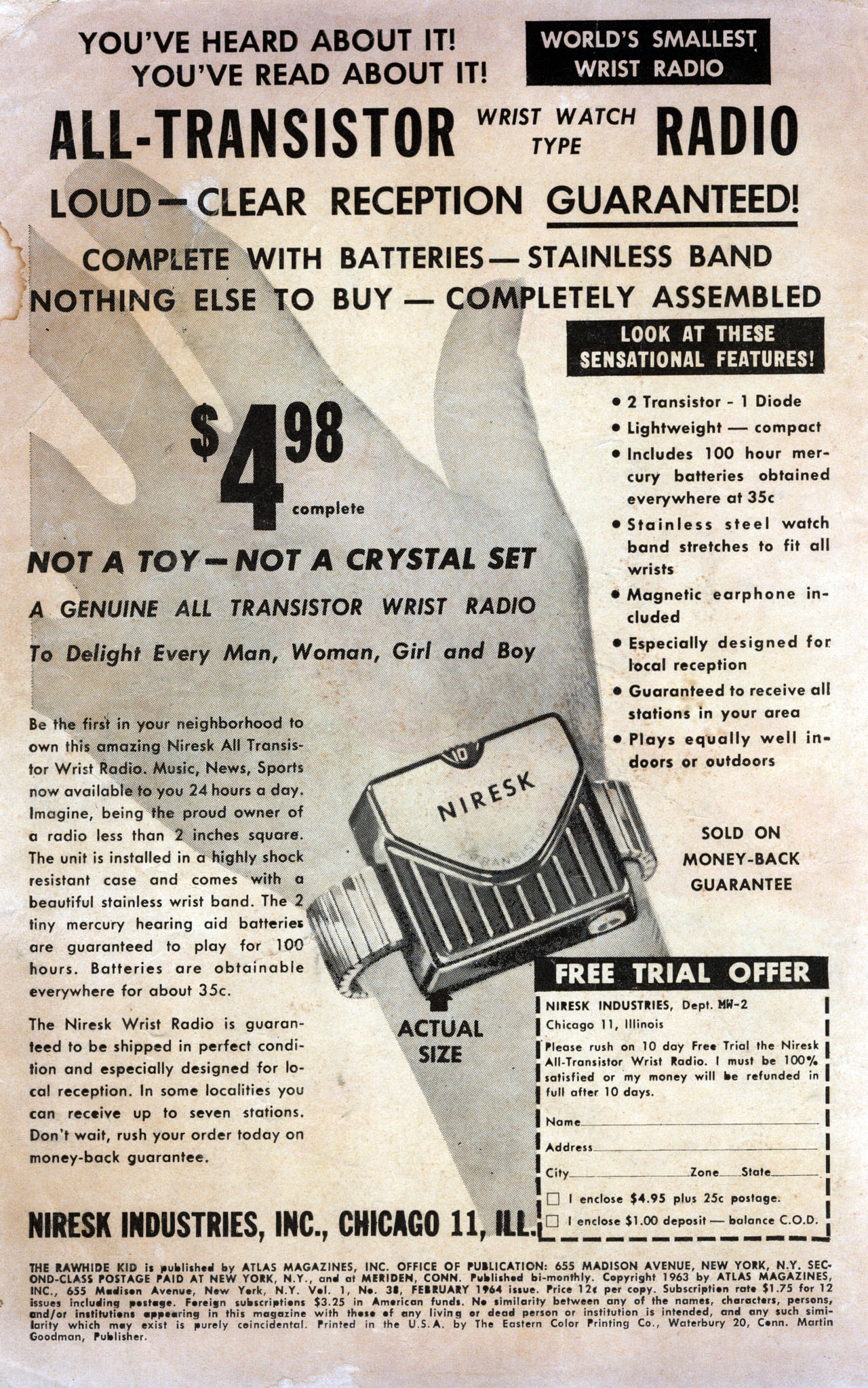 Read online The Rawhide Kid comic -  Issue #38 - 2