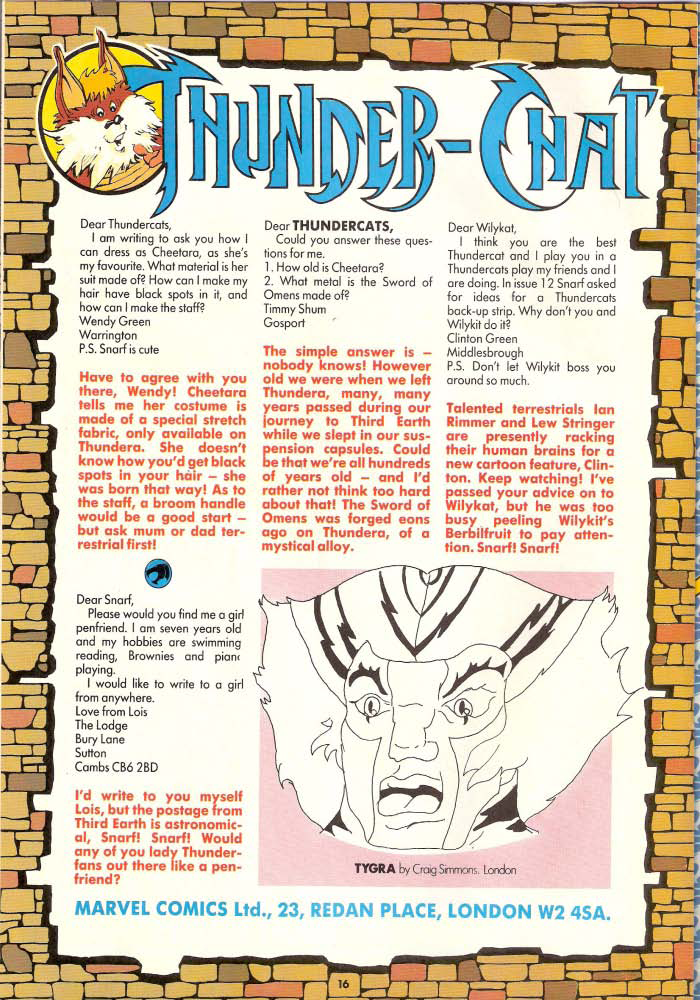 Read online ThunderCats (1987) comic -  Issue #18 - 16