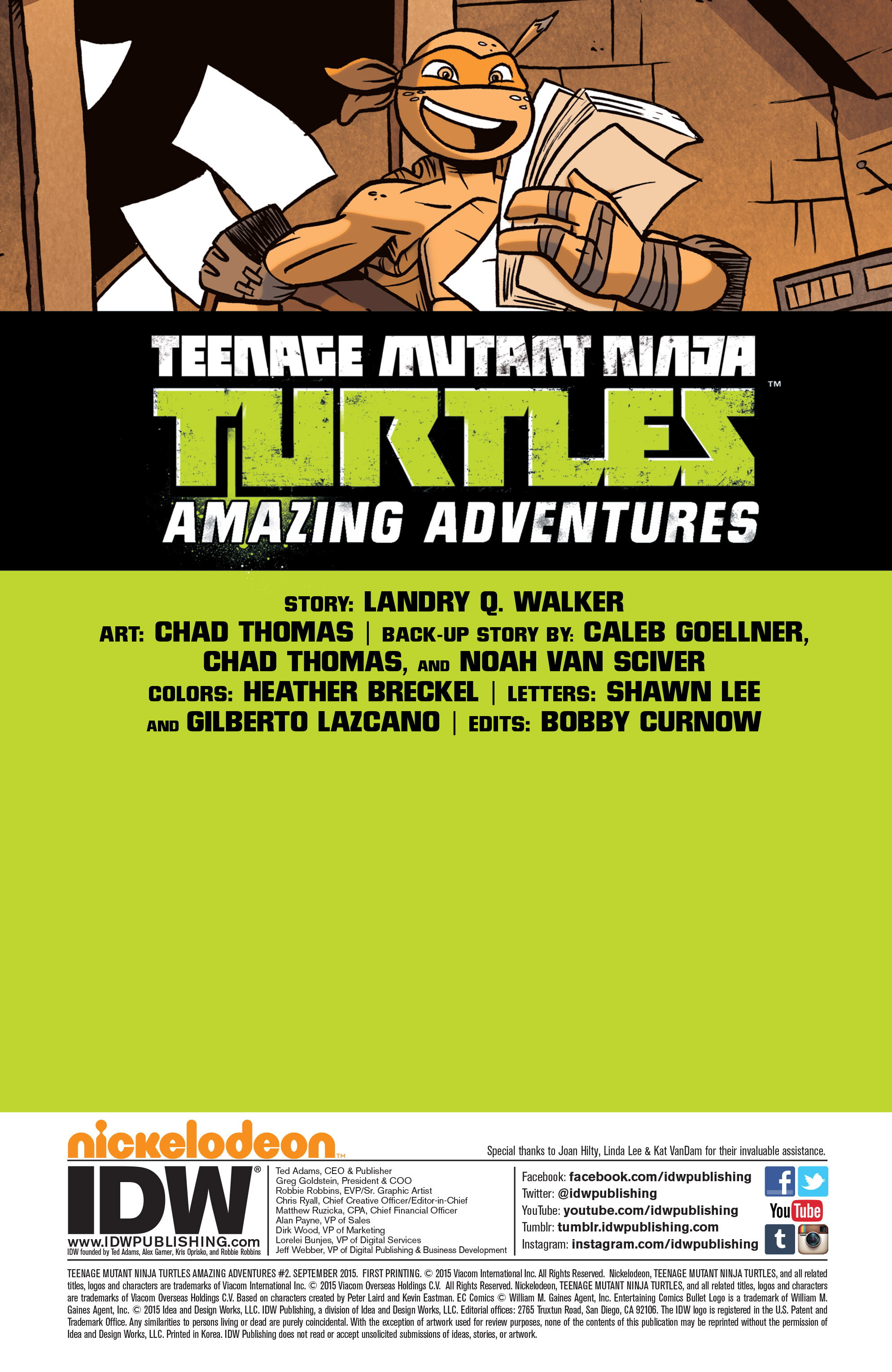 Read online Teenage Mutant Ninja Turtles Amazing Adventures comic -  Issue #2 - 2