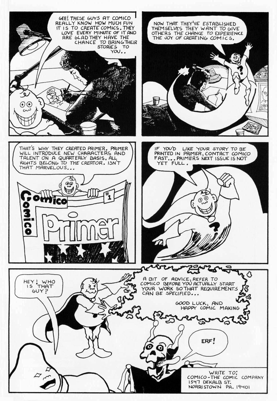 Read online Comico Primer comic -  Issue #1 - 40