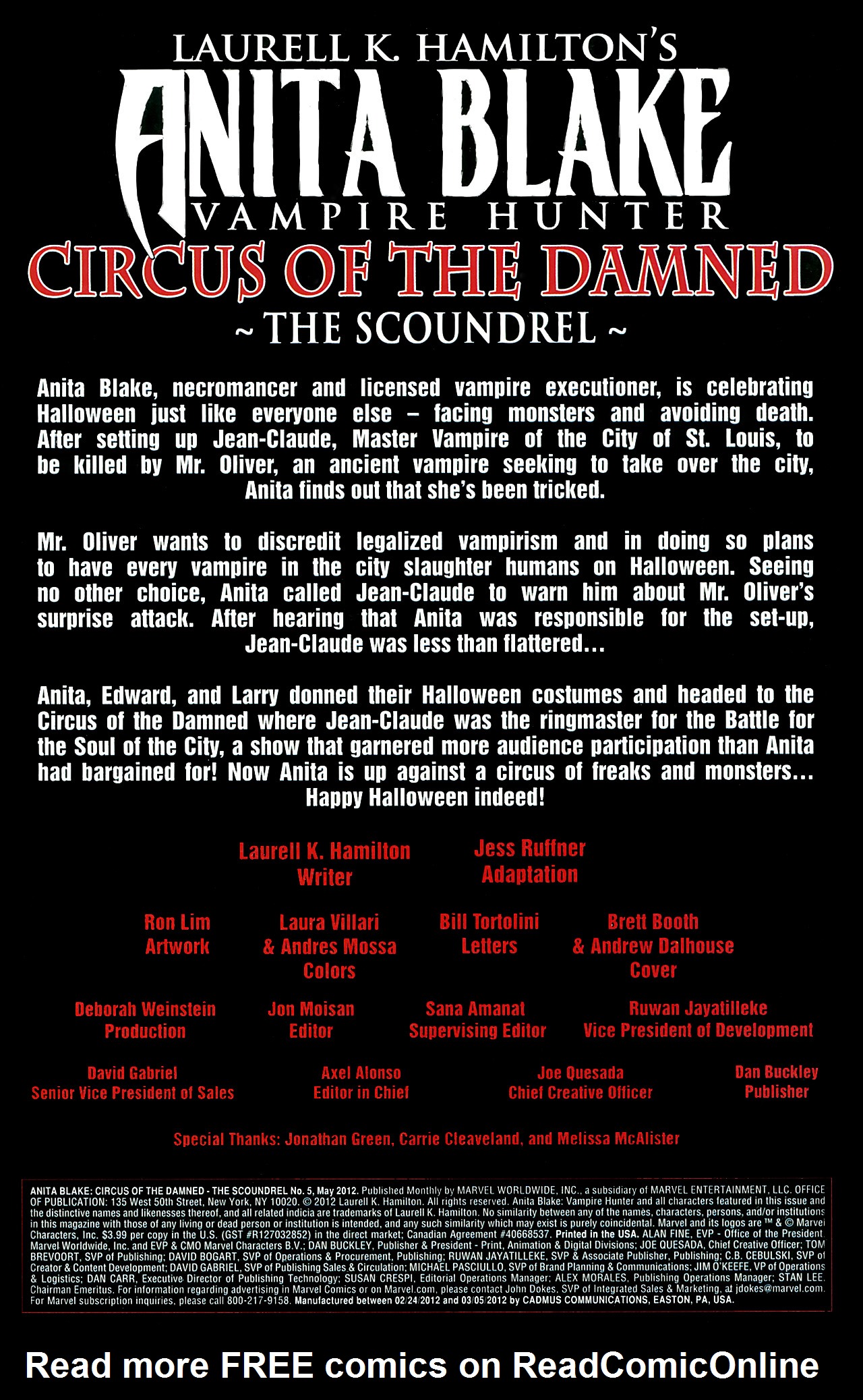Read online Anita Blake, Vampire Hunter: Circus of the Damned - The Scoundrel comic -  Issue #5 - 2