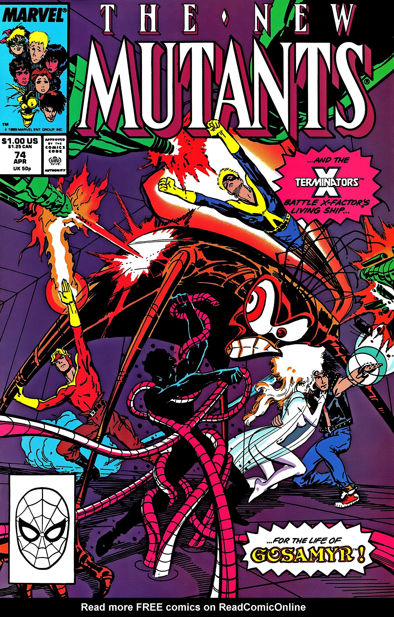 Read online The New Mutants comic -  Issue #74 - 1