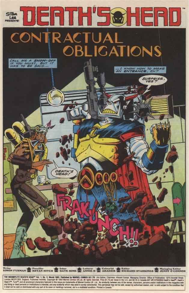 Read online The Incomplete Death's Head comic -  Issue #3 - 2