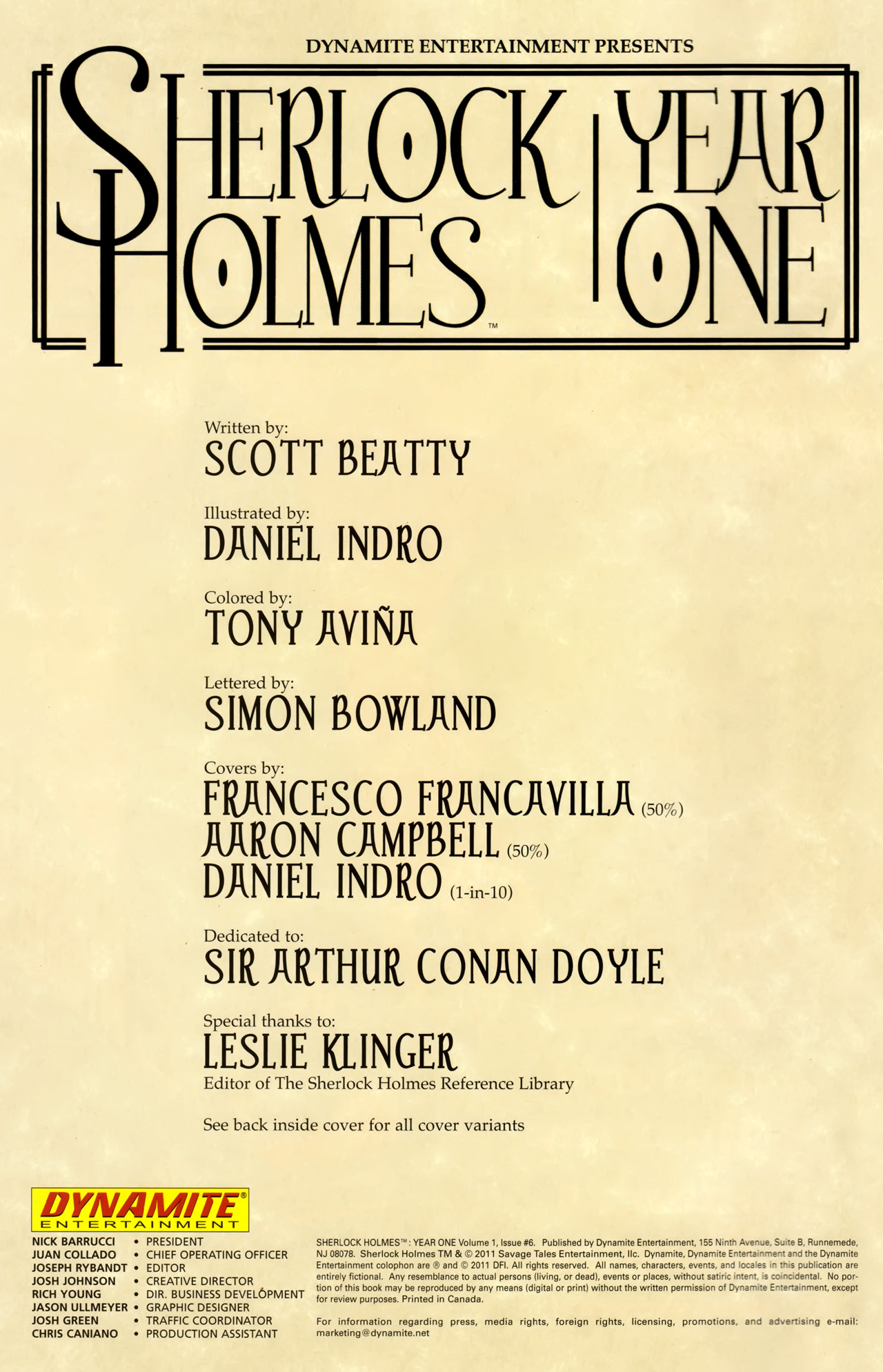Read online Sherlock Holmes: Year One comic -  Issue #6 - 3
