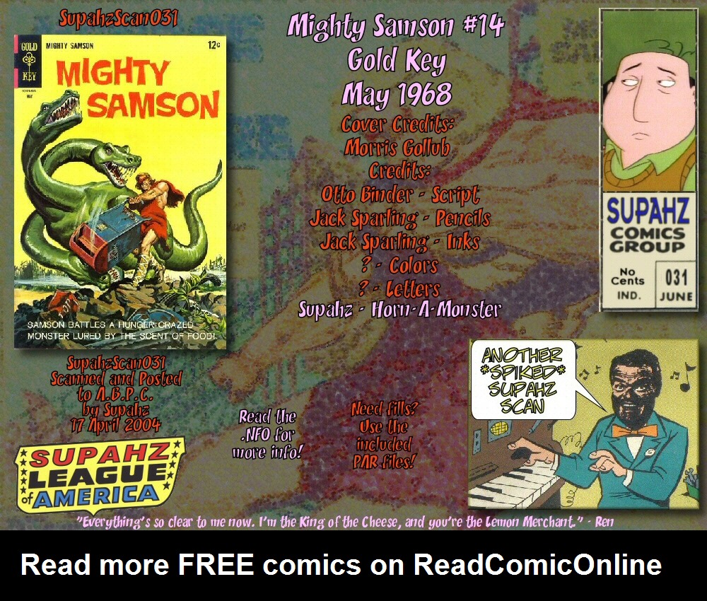 Read online Mighty Samson (1964) comic -  Issue #14 - 1