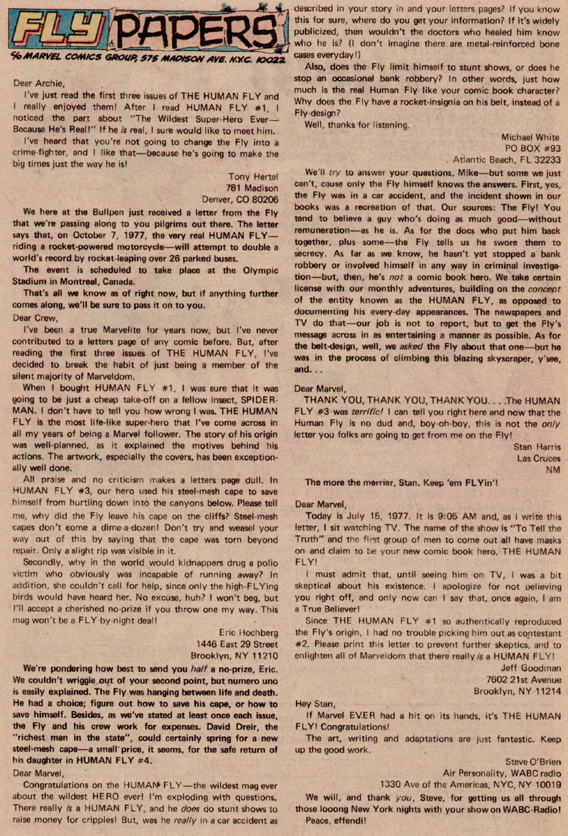 Read online The Human Fly comic -  Issue #5 - 19