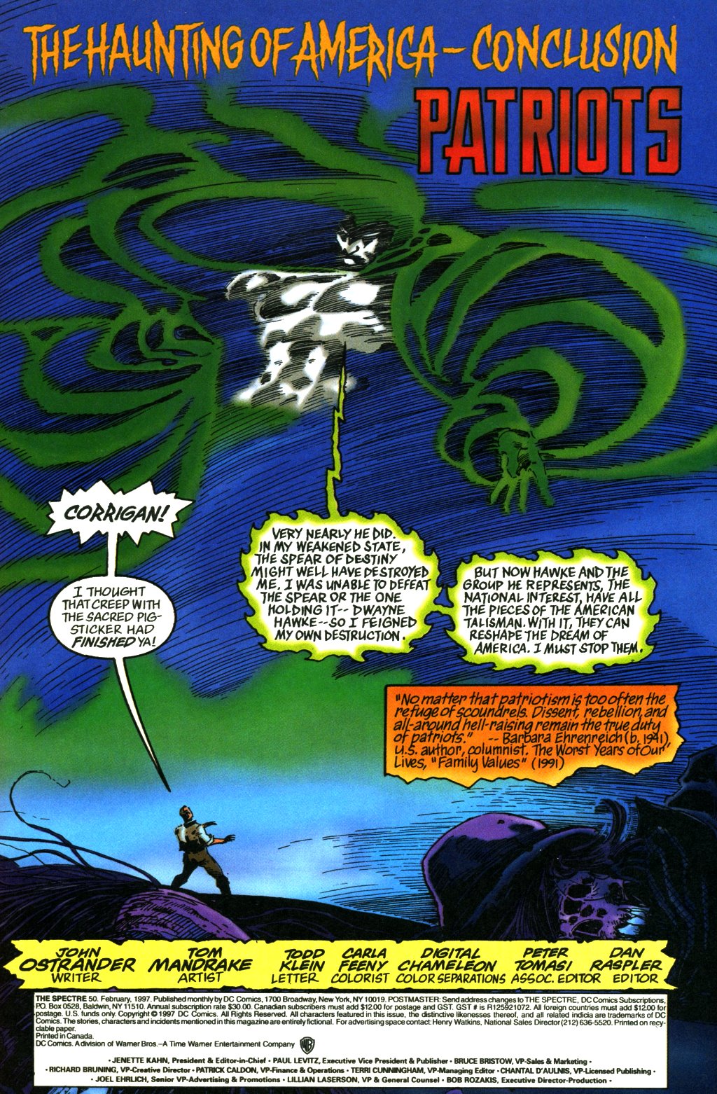 Read online The Spectre (1992) comic -  Issue #50 - 2