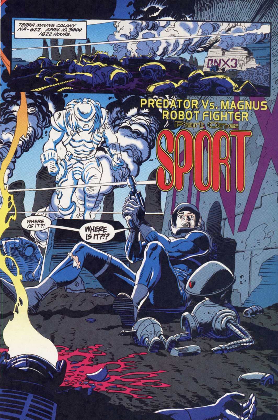 Read online Predator vs. Magnus Robot Fighter comic -  Issue #1 - 2