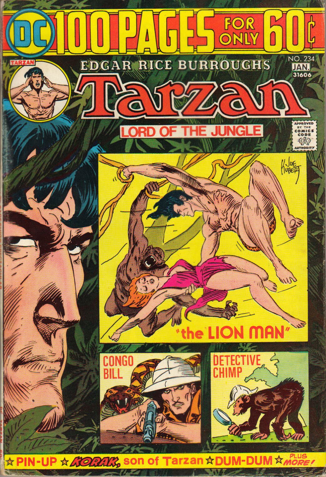 Read online Tarzan (1972) comic -  Issue #234 - 1